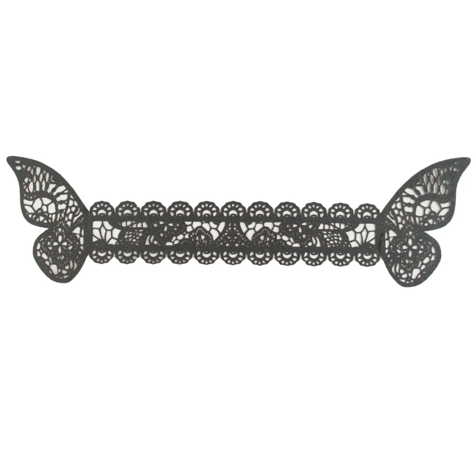 12-Pack Paper Napkin Rings Black Shimmery Butterfly Laser Cut - Serviette Holders and Chair Sash Bows - Image 7