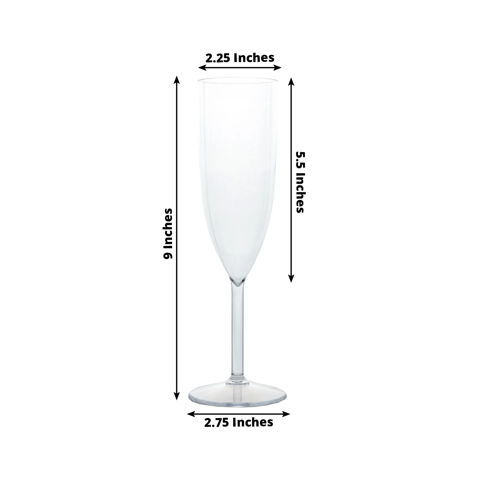 12-Pack Shatterproof Plastic Champagne Flutes – 6oz Clear Reusable Toasting Glasses for Parties, Weddings & Events - Image 2
