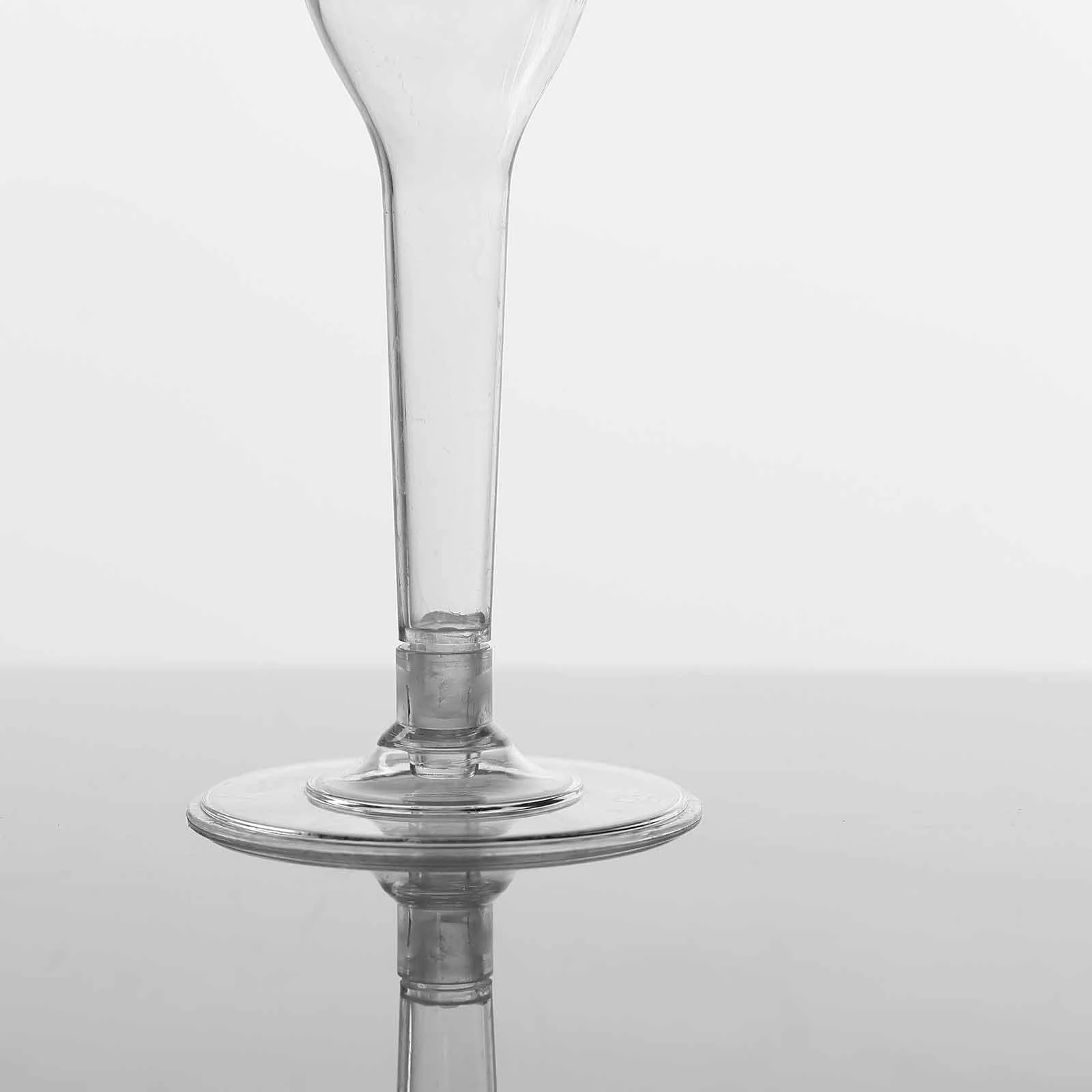 12-Pack Plastic Champagne Flutes 6oz Clear Flared Design - Disposable Glasses with Detachable Base - Image 10