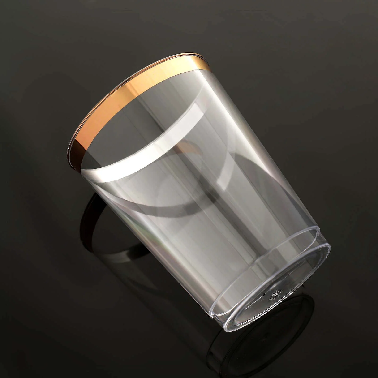 12-Pack Plastic Party Cups 10oz Clear with Rose Gold Rim - Versatile Disposable Tumblers for Events & Outdoor Gatherings - Image 14