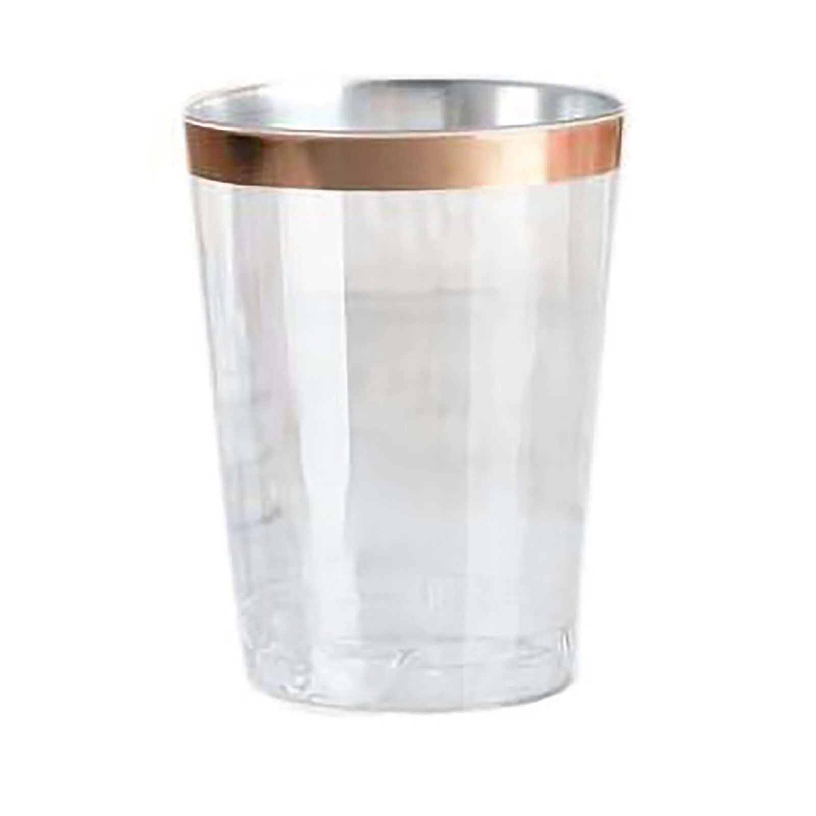 12-Pack Plastic Party Cups 10oz Clear with Rose Gold Rim - Versatile Disposable Tumblers for Events & Outdoor Gatherings - Image 15