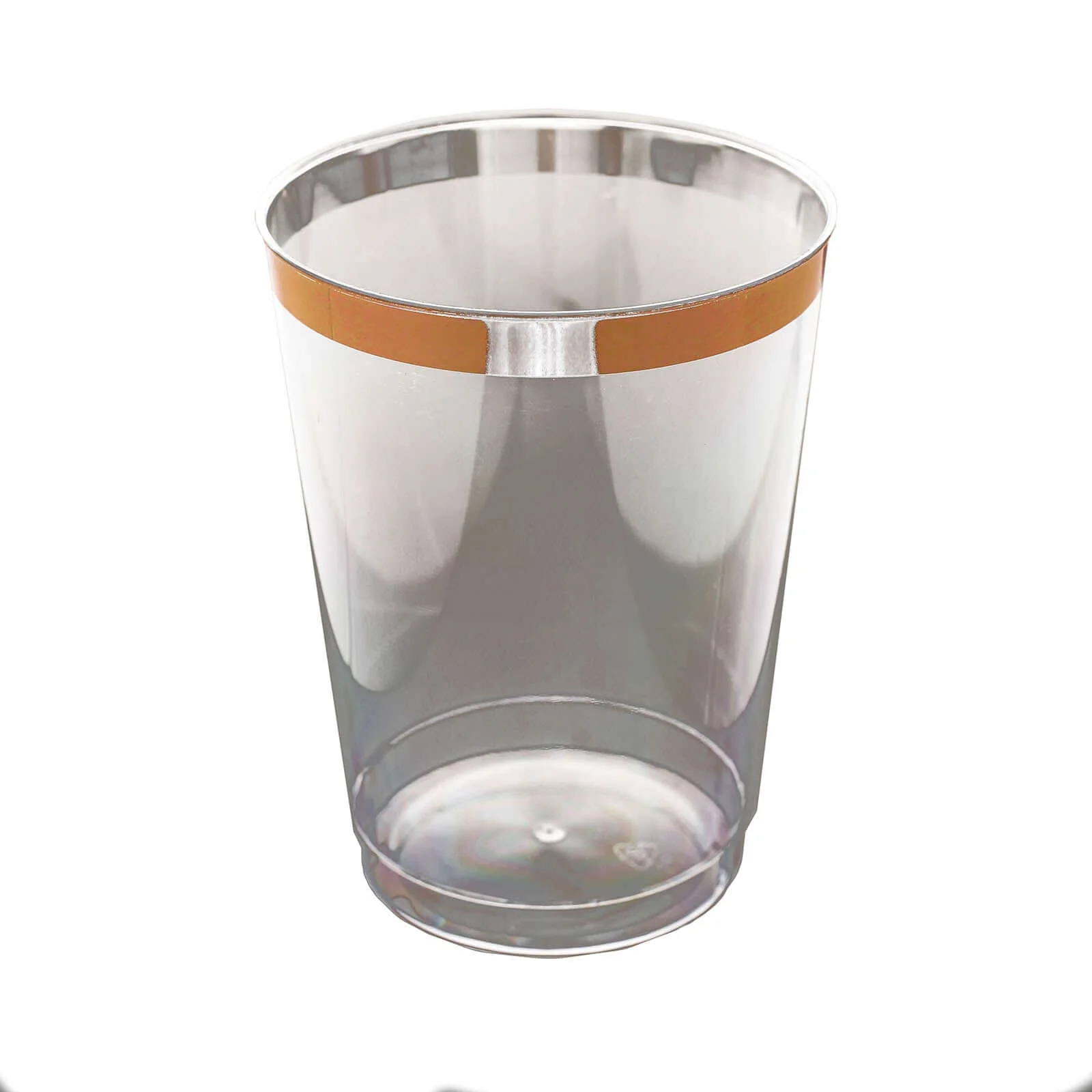 12-Pack Plastic Party Cups 10oz Clear with Rose Gold Rim - Versatile Disposable Tumblers for Events & Outdoor Gatherings - Image 6
