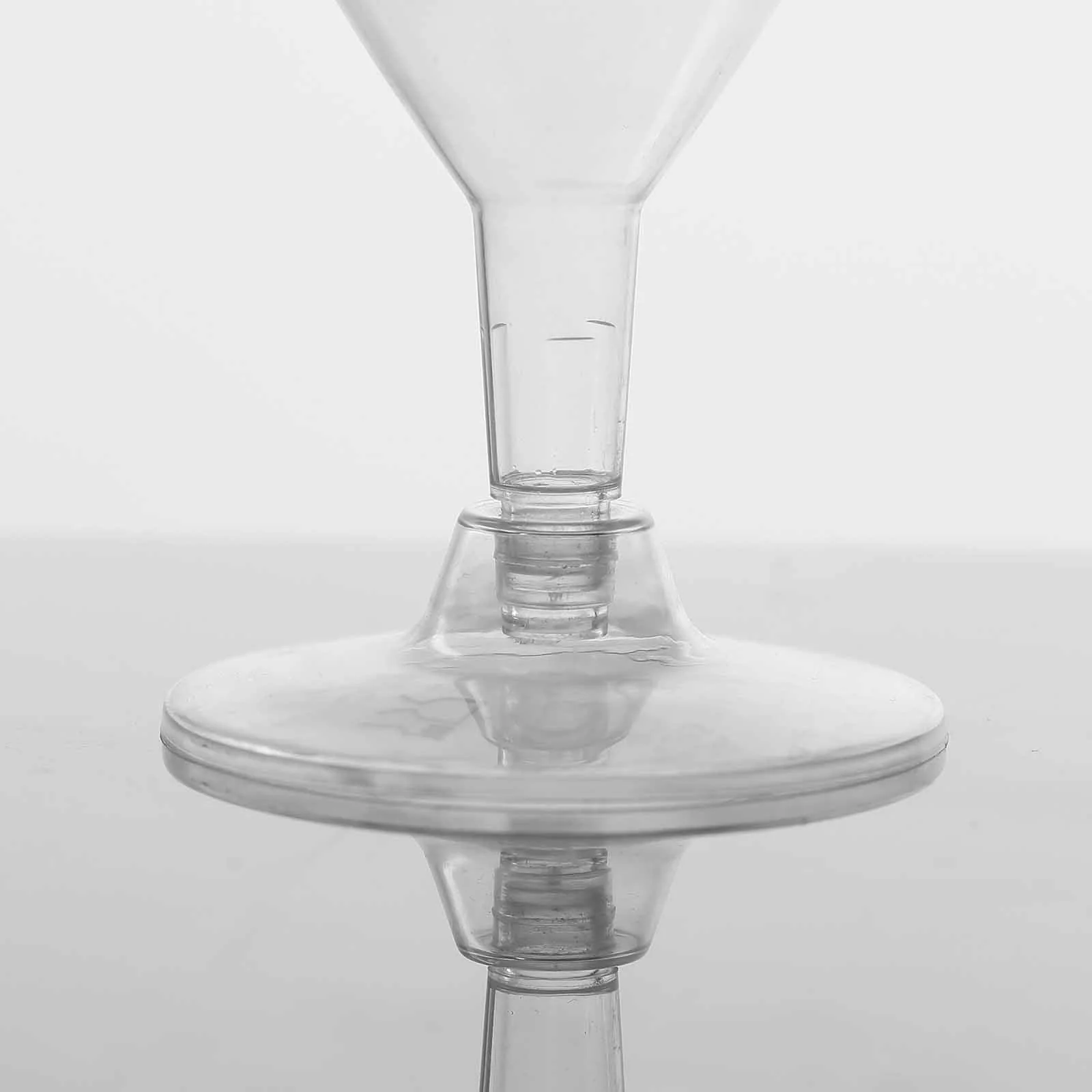12-Pack Plastic Wine Glasses 6oz Clear Short Hollow Stem - Disposable Cups for Events - Image 15