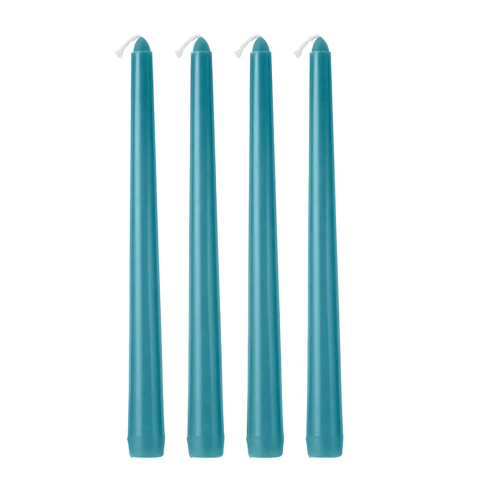 10-Pack Taper Candles 10" Premium Wax Design Blue - Unscented Candles - Image 6