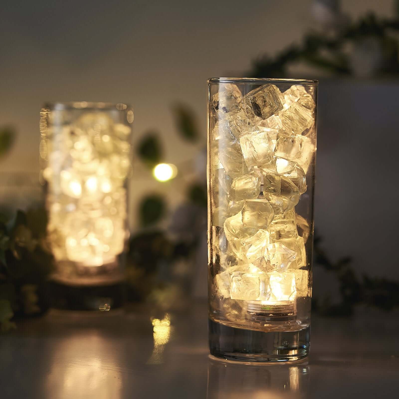 12-Pack Waterproof LED Lights Flower Shaped Design Warm White - Battery Operated Submersible Décor - Image 7