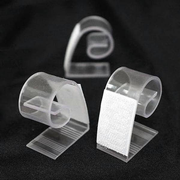 12pcs Adjustable Large Plastic Table Skirt Clips 1.2"