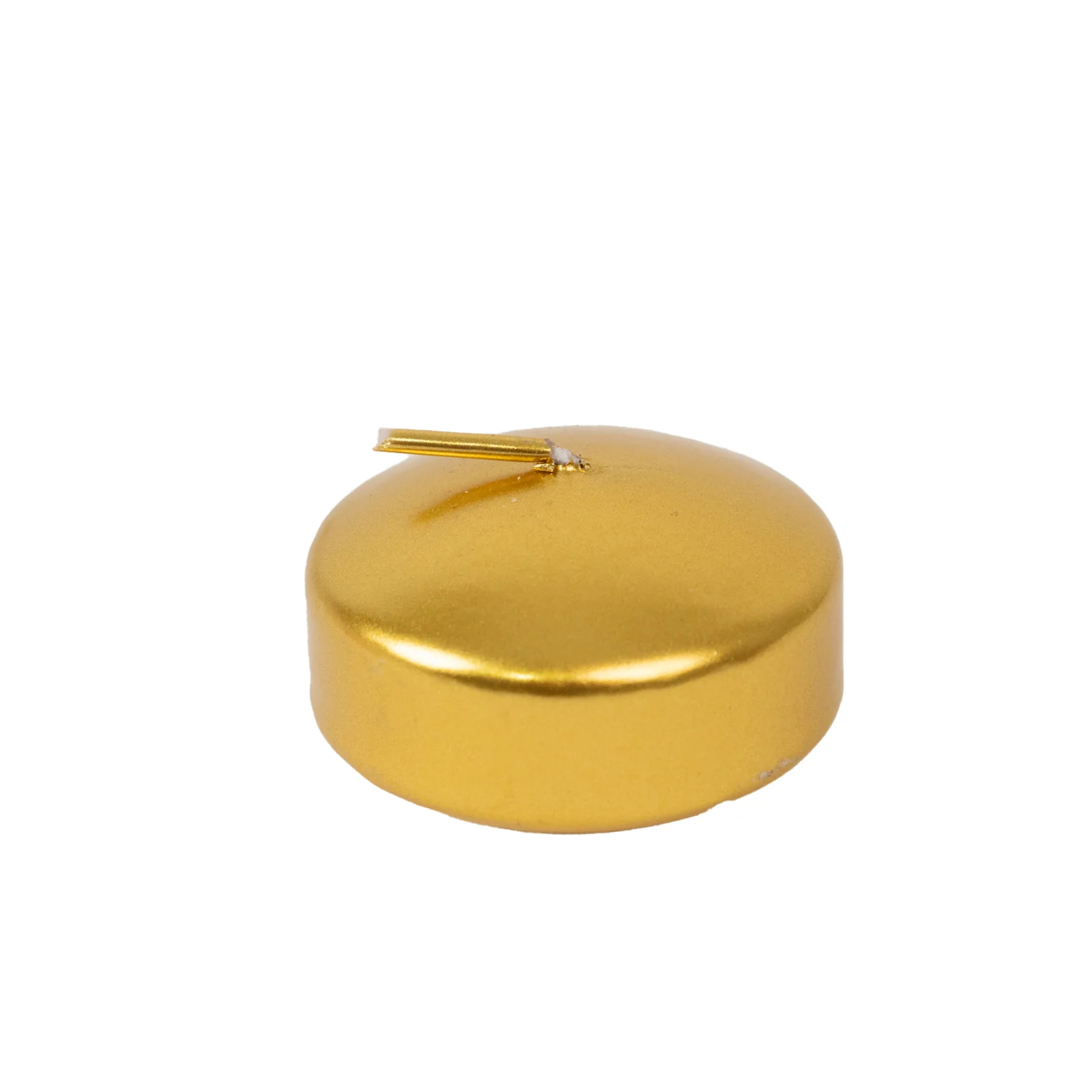 12 Pack Metallic Gold Floating Candles 2" – Unscented Dripless Long Burn Disc Wax Candles for Centerpieces & Vases - Image 5