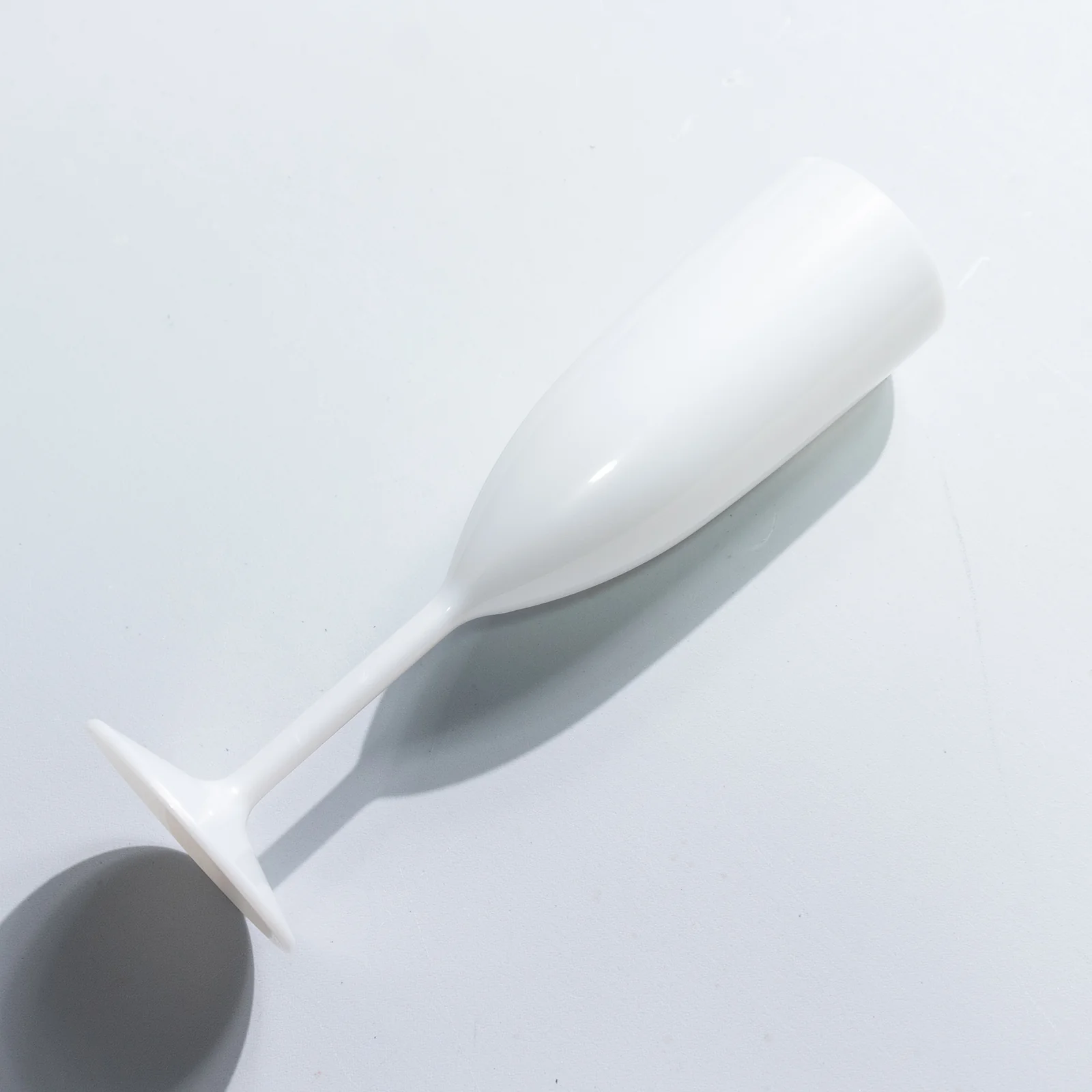 12-Pack Shatterproof Plastic Champagne Flutes – 6oz Pearl White Reusable Toasting Glasses for Parties, Weddings & Events - Image 9