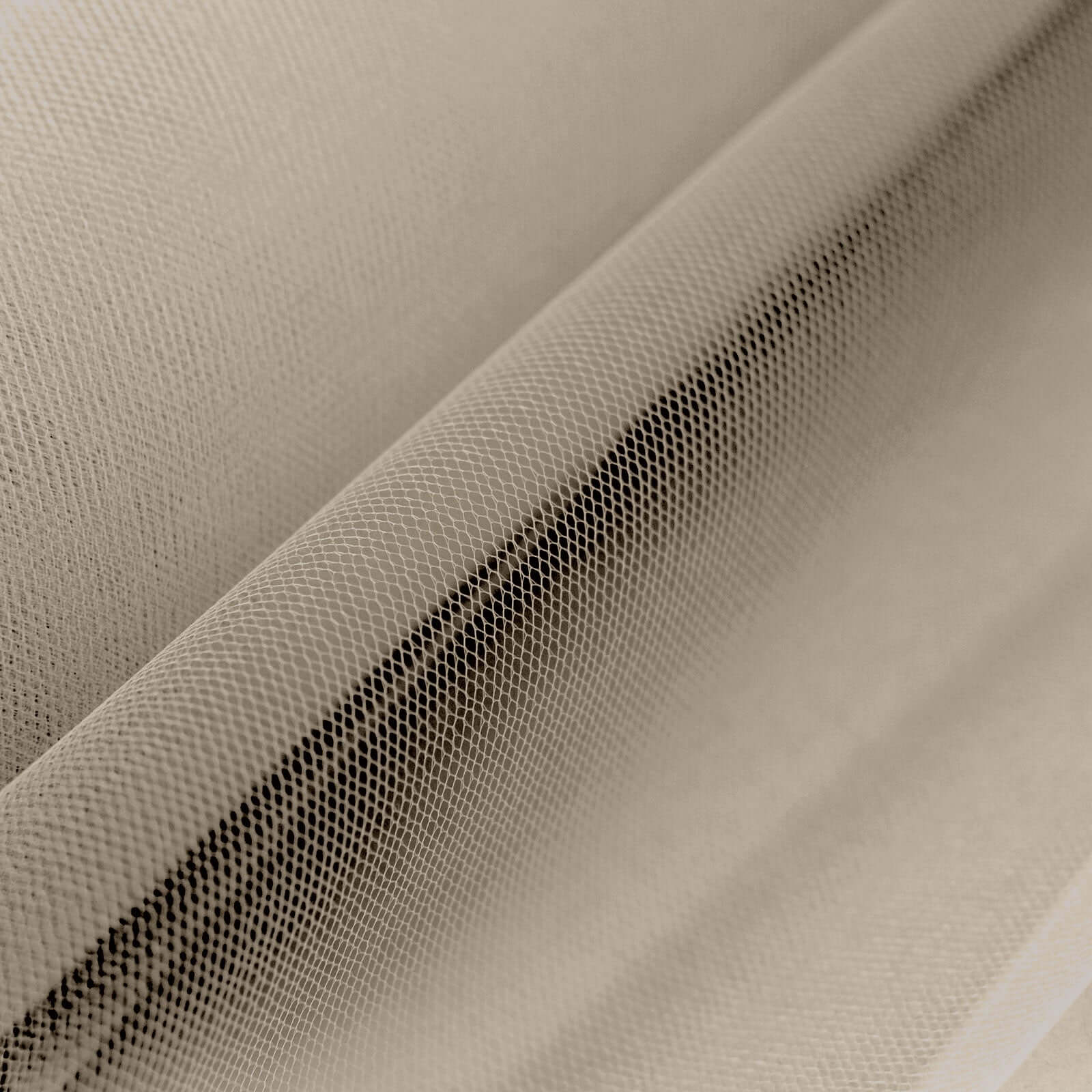 Taupe Tulle Fabric Bolt, Sheer Fabric Spool Roll For Crafts 12"x100 Yards - Image 2
