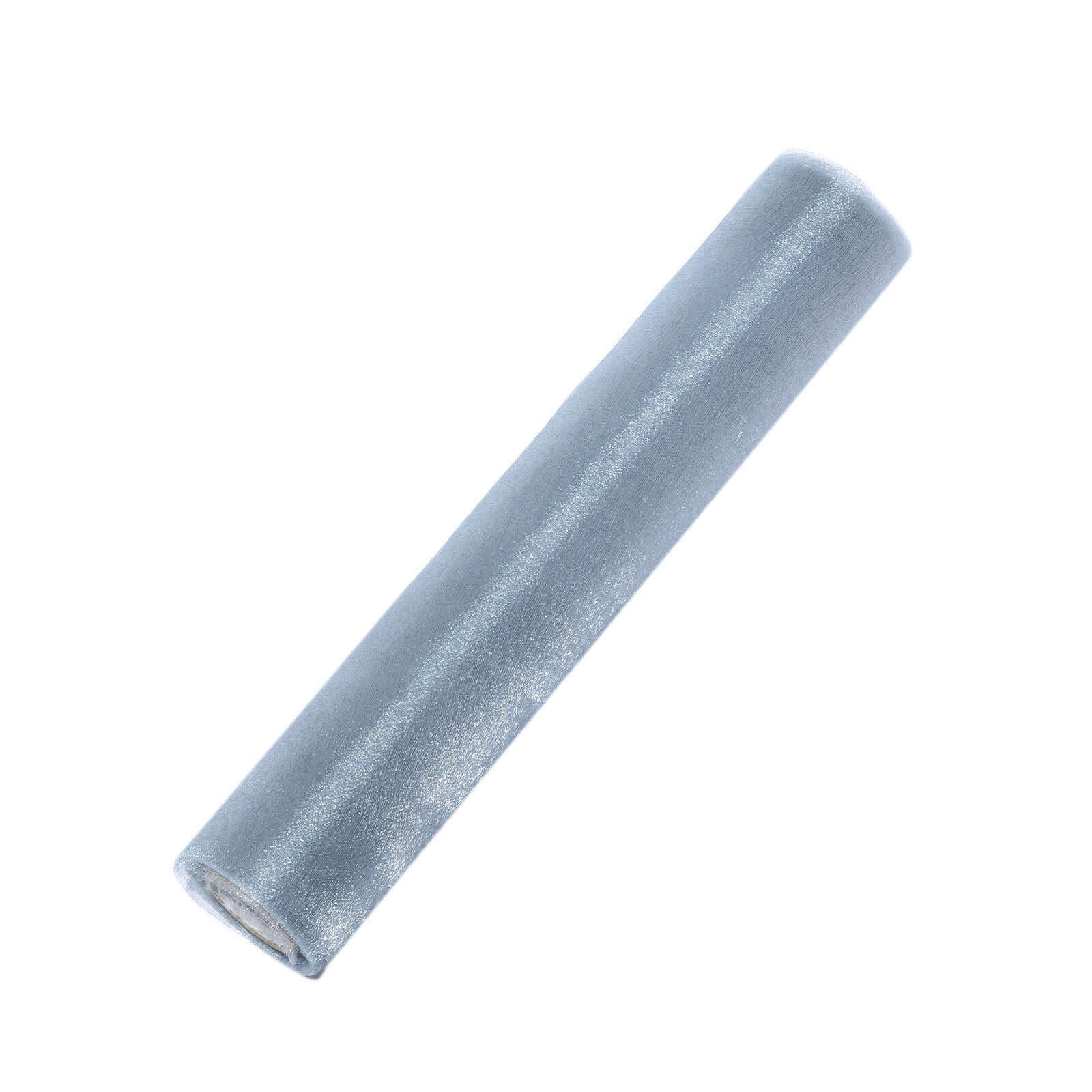 Dusty Blue Sheer Chiffon Fabric Bolt, DIY Voile Drapery Fabric 12"x10yd - Image 3
