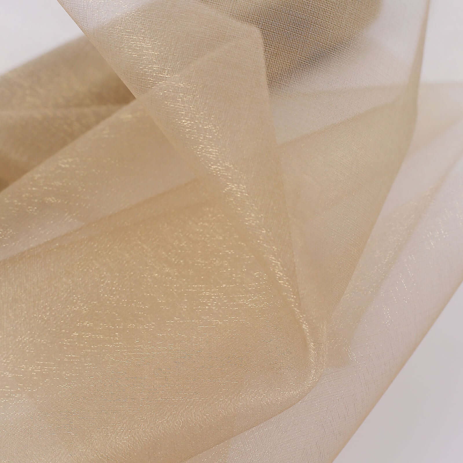Natural Sheer Chiffon Fabric Bolt, DIY Voile Drapery Roll 12"x10yd - Image 5