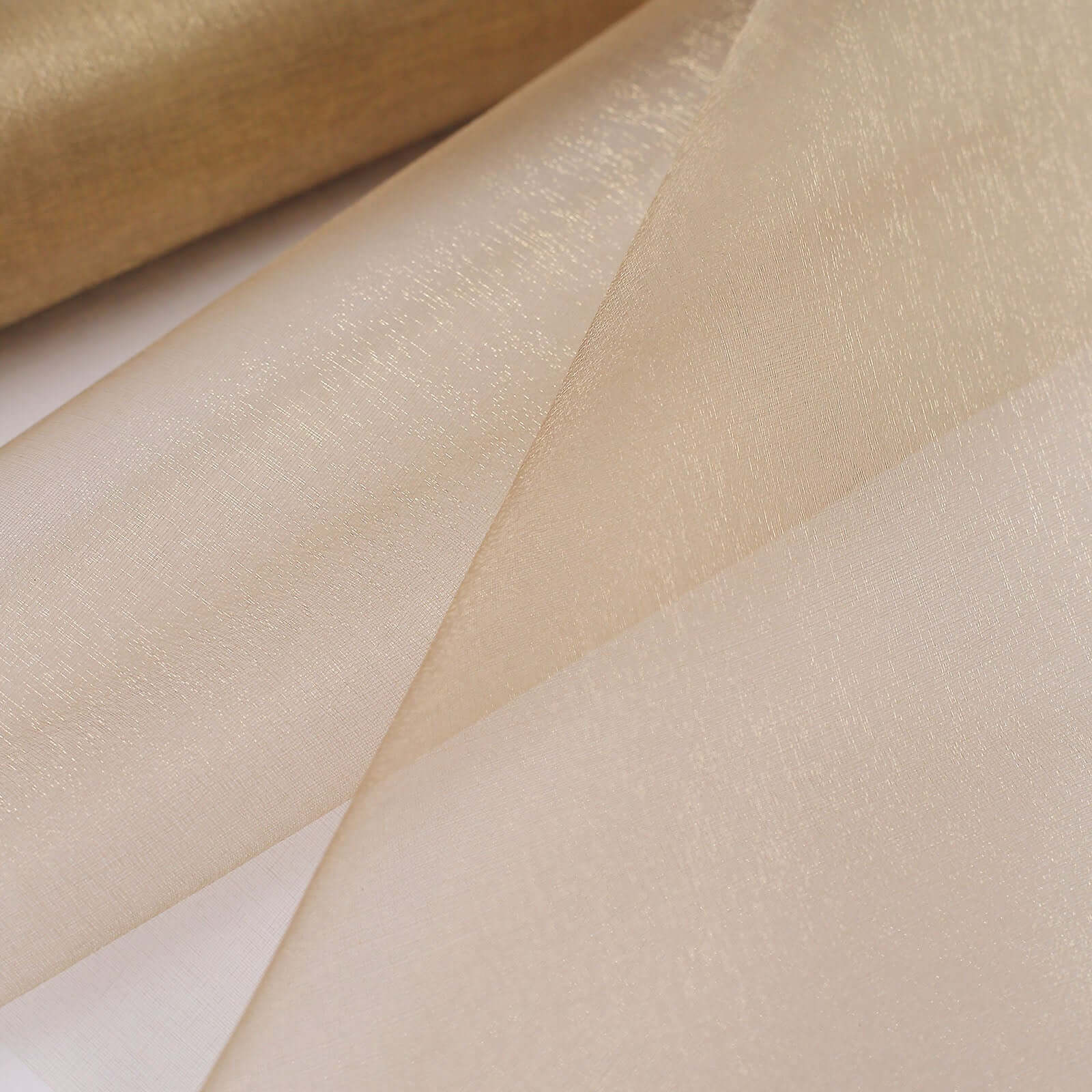 Natural Sheer Chiffon Fabric Bolt, DIY Voile Drapery Roll 12"x10yd - Image 8