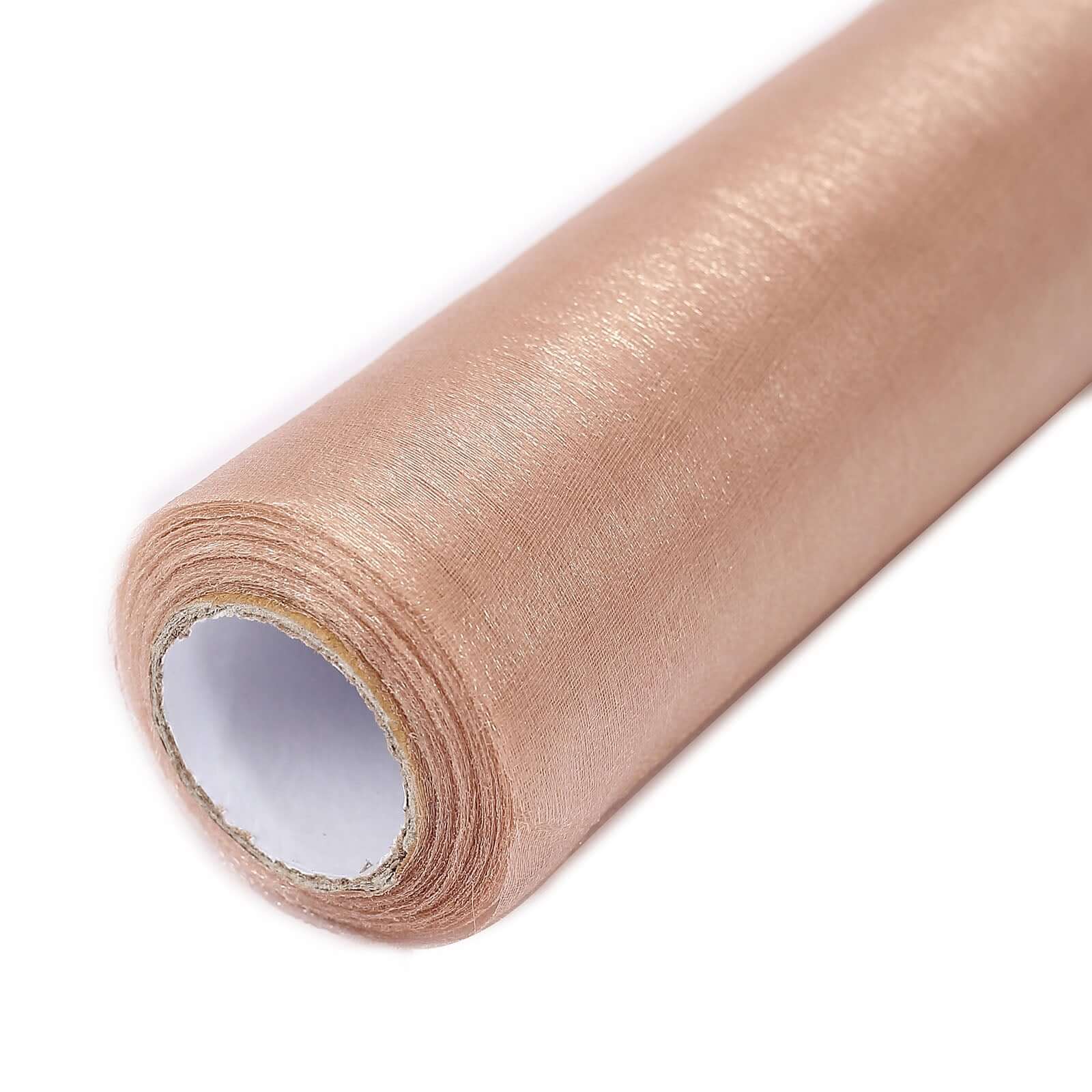 Nude Sheer Chiffon Fabric Bolt, DIY Voile Drapery Fabric 12"x10yd - Image 5