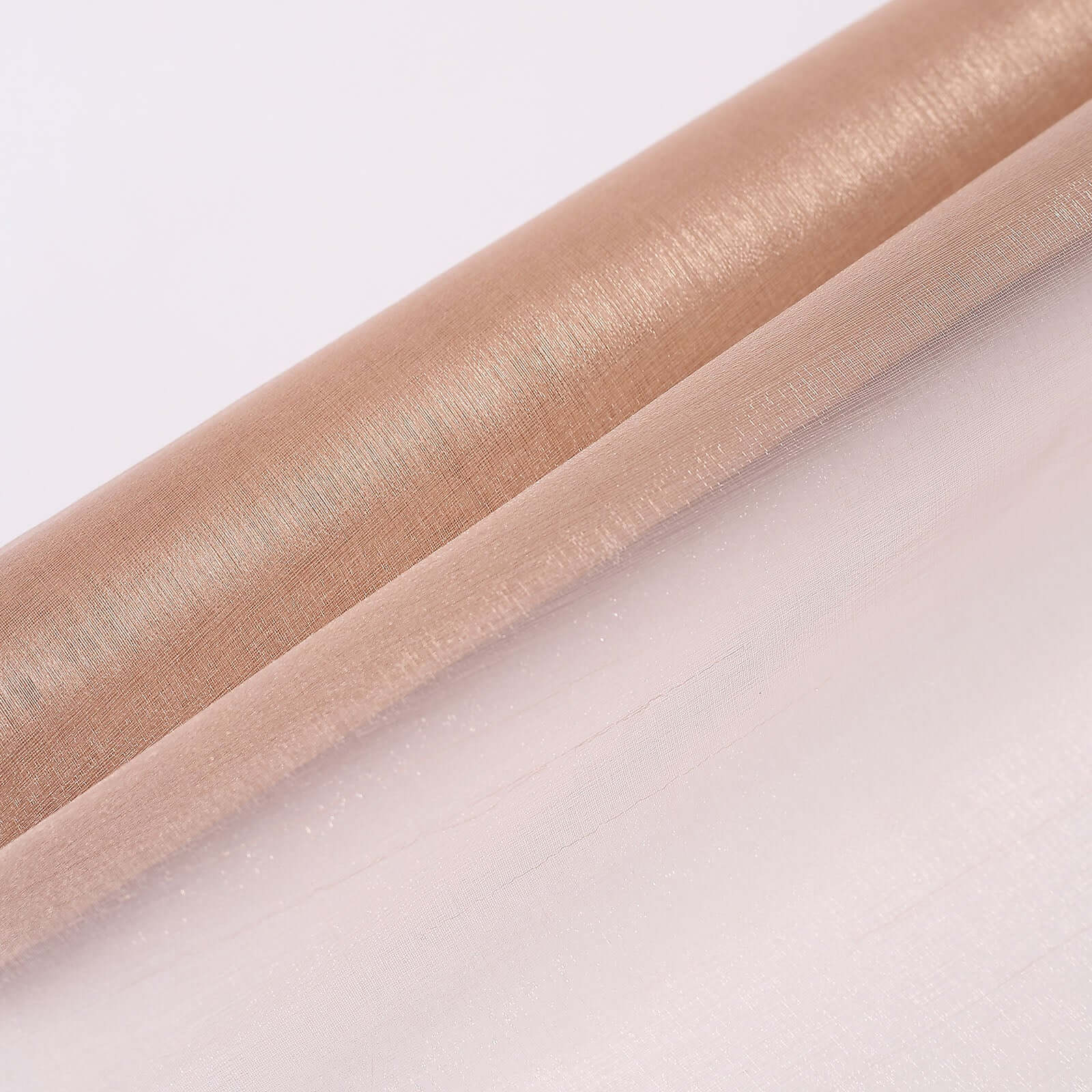 Nude Sheer Chiffon Fabric Bolt, DIY Voile Drapery Fabric 12"x10yd - Image 7