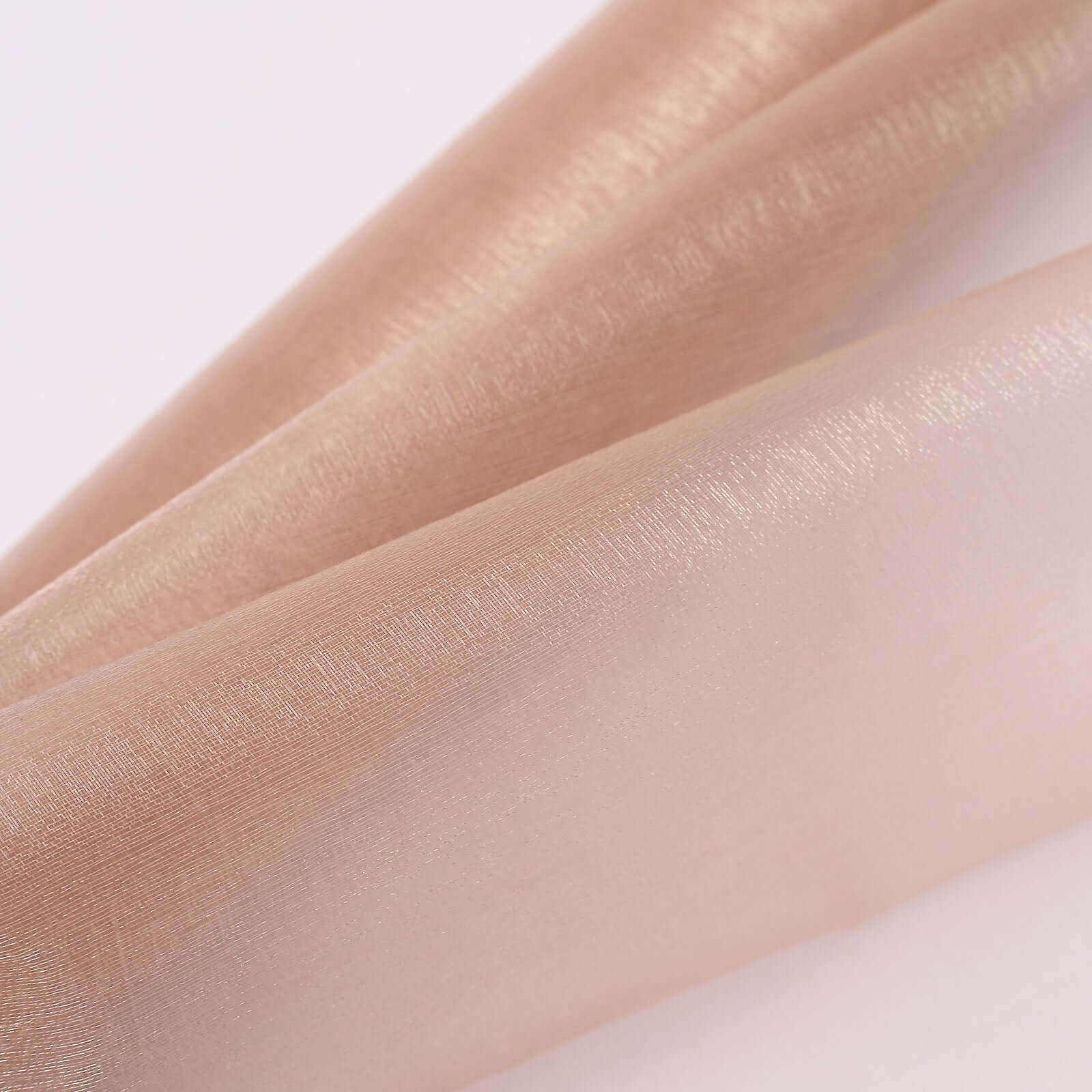 Nude Sheer Chiffon Fabric Bolt, DIY Voile Drapery Fabric 12"x10yd - Image 8