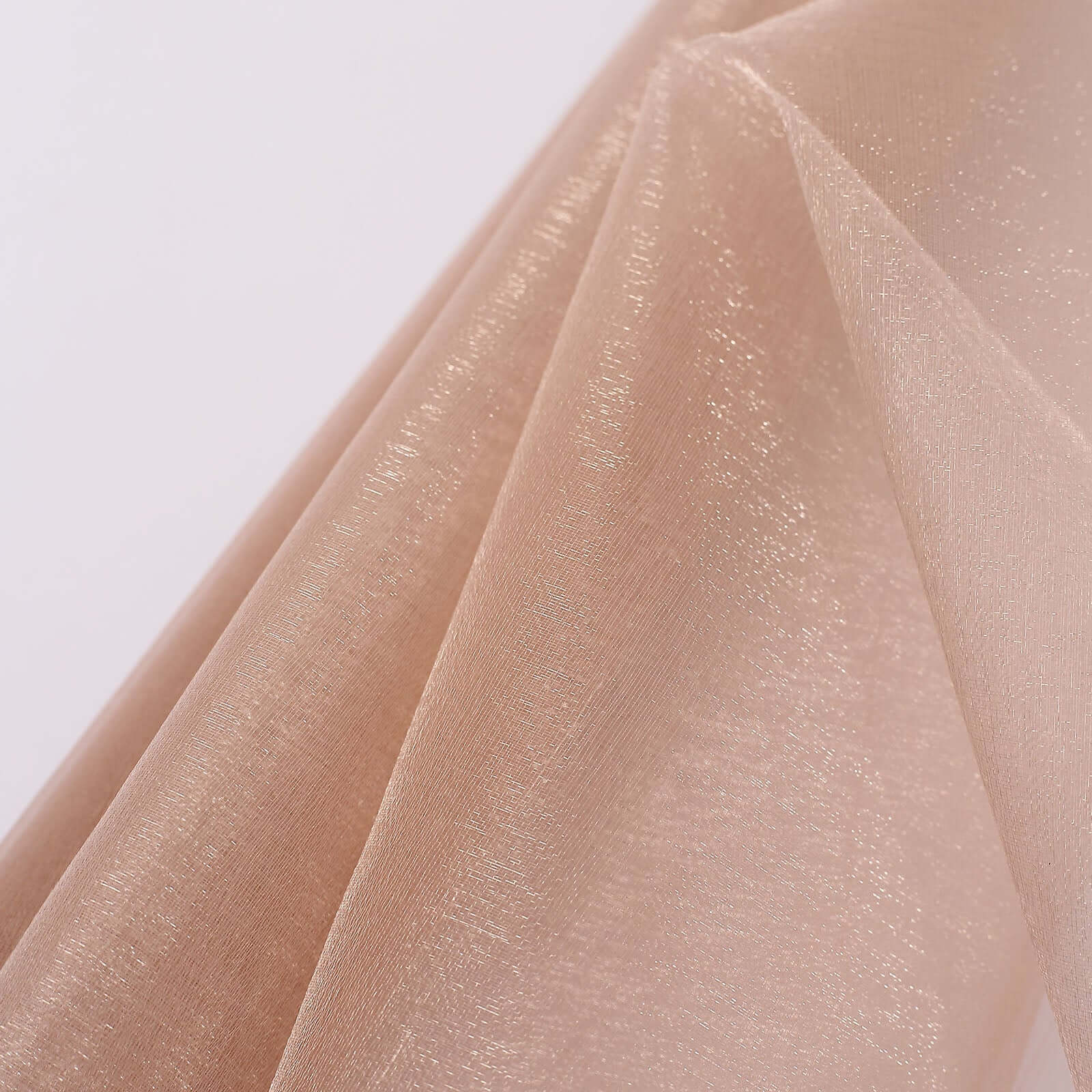 Nude Sheer Chiffon Fabric Bolt, DIY Voile Drapery Fabric 12"x10yd - Image 9