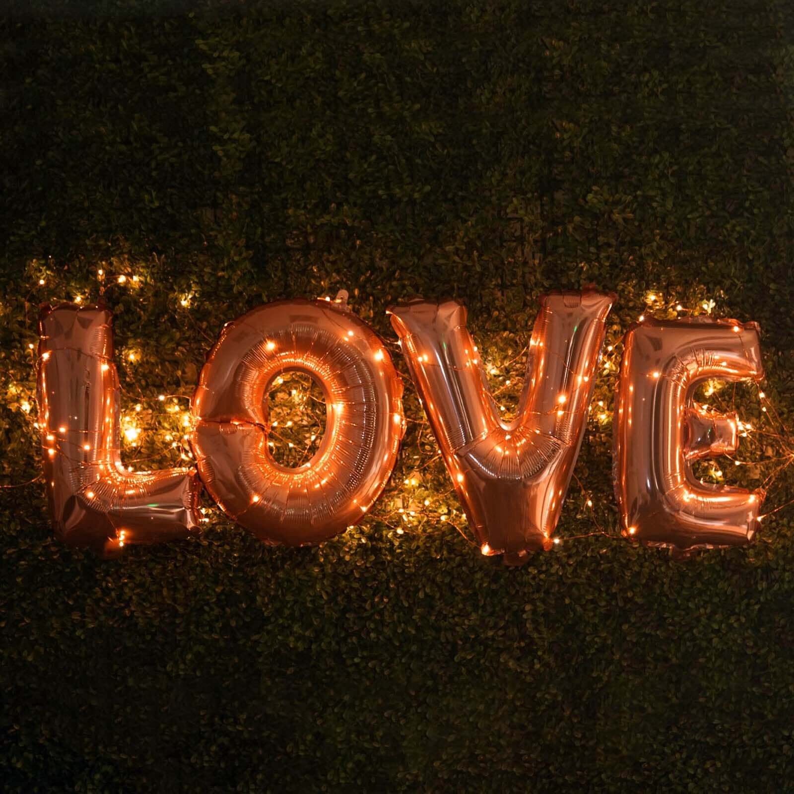 13" Matte Blush Letter and Number Balloons, Mylar Foil Alphabet Balloons - Image 8