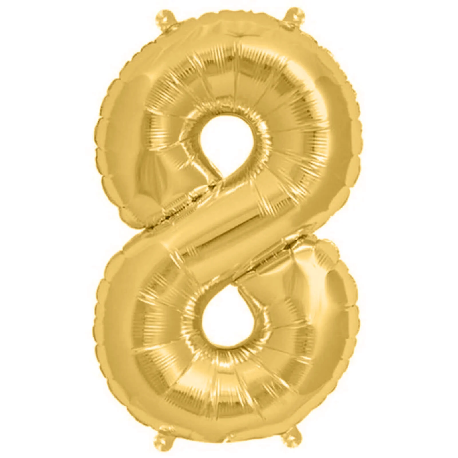 13" Matte Gold Letter and Number Balloons, Mylar Foil Balloons - Image 36