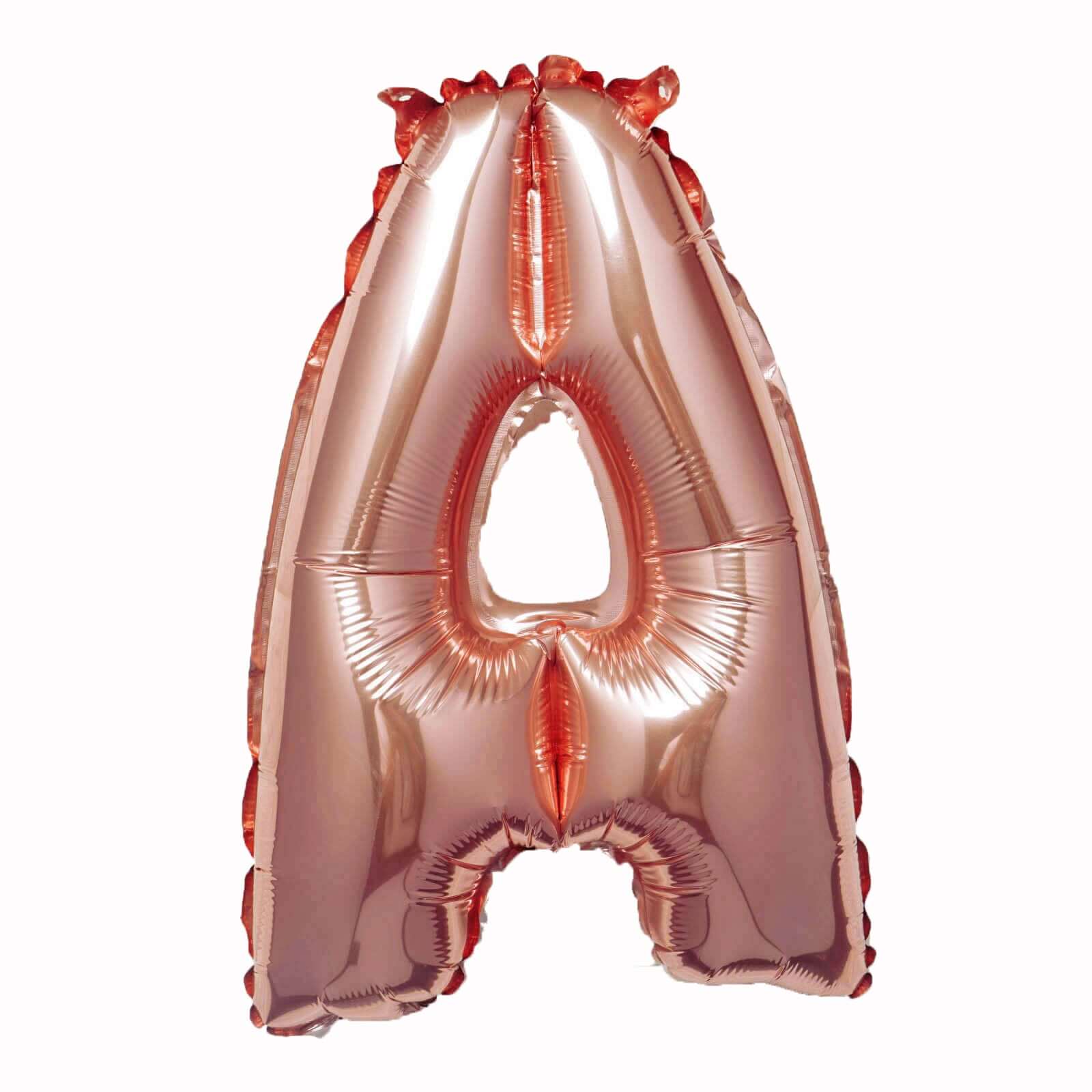 13" Rose Gold Letter Balloons, Metallic Mylar Foil Alphabet Balloons - Image 42