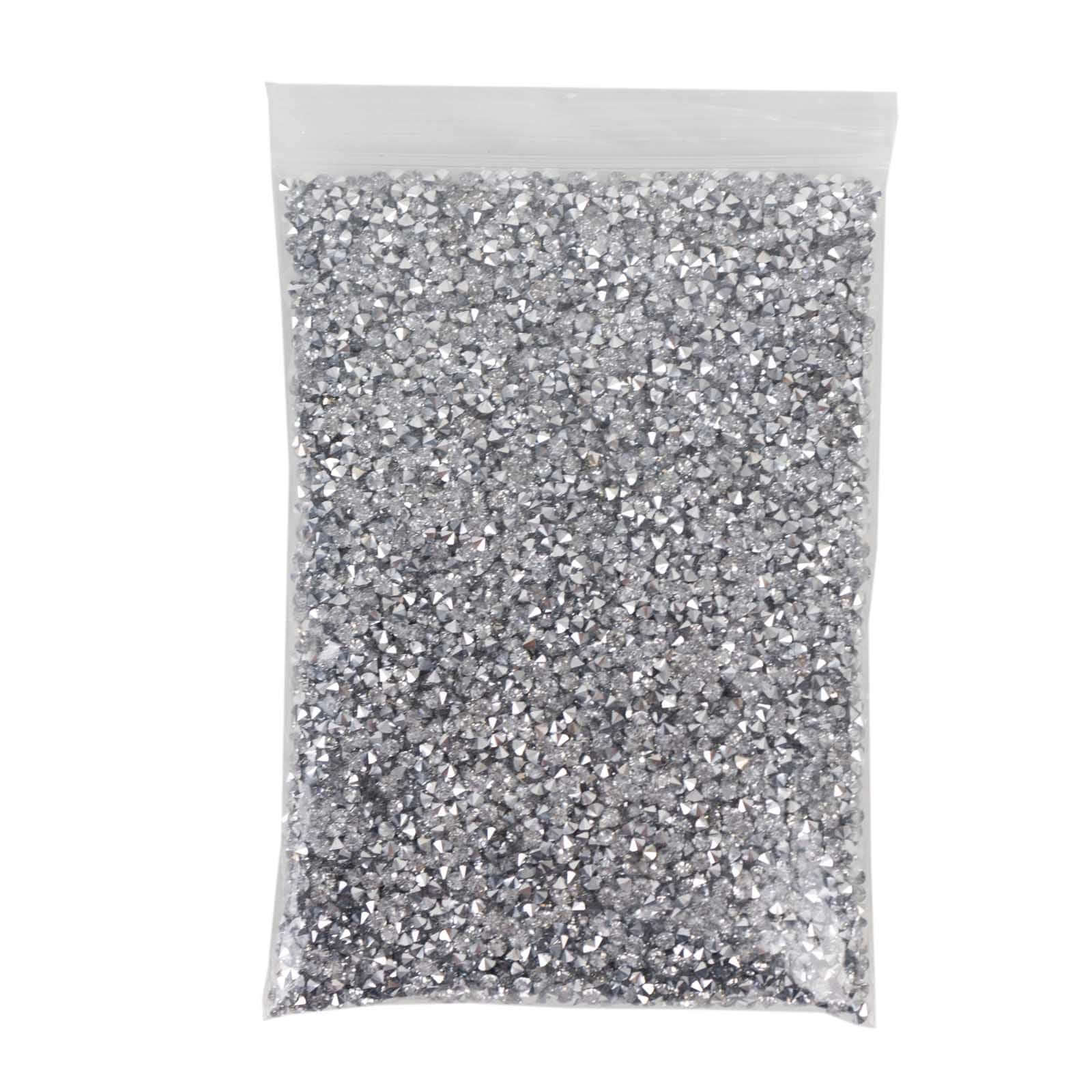 14400 Pcs Faux Diamond Rhinestone Vase Fillers 3mm, Silver Wedding Table Scatter Gems - Sparkling Decorative Design - Image 7