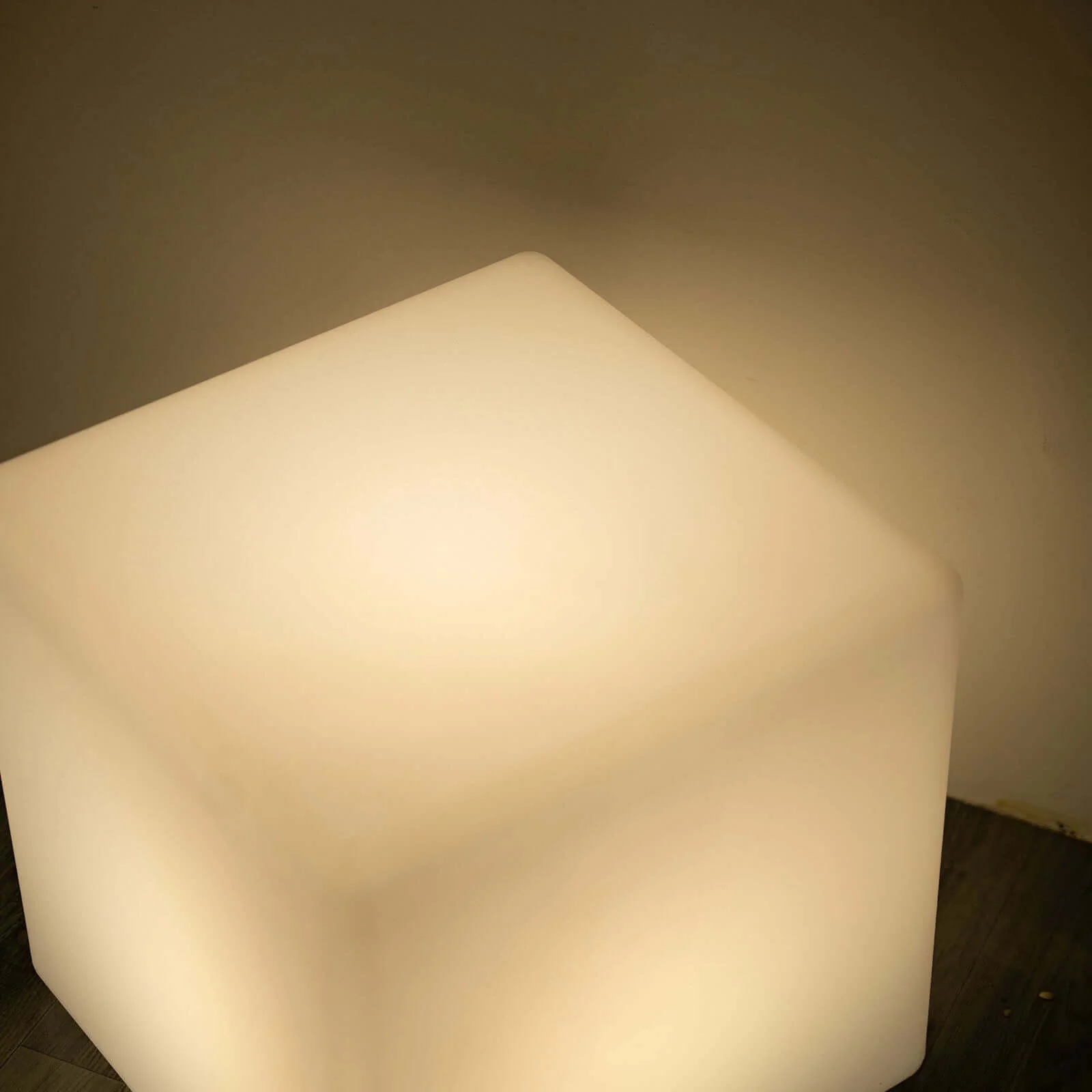 Color Changing Cordless LED Light Up Cube Table Stool, Rechargeable Waterproof Illuminated Furniture 15.5" - Image 15