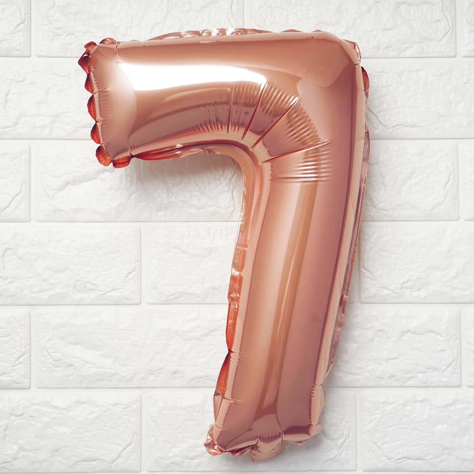 Metallic Rose Gold Mylar Foil 0-9 Number Balloons 13" - Image 11