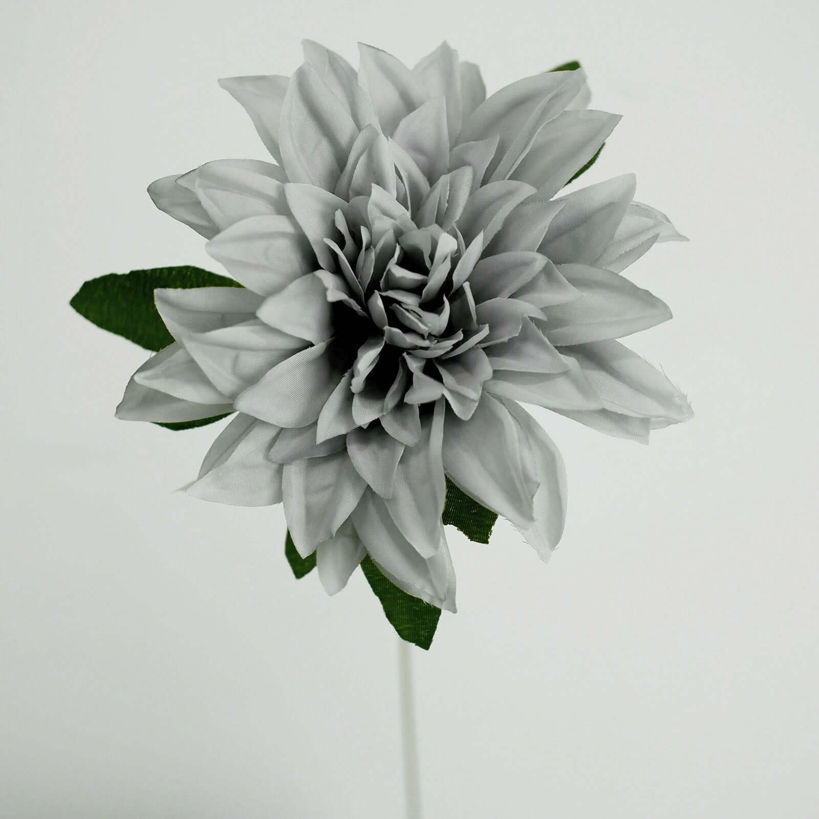 2 Bouquets Silver Artificial Silk Dahlia Flower Spray Bushes 20" - Image 14