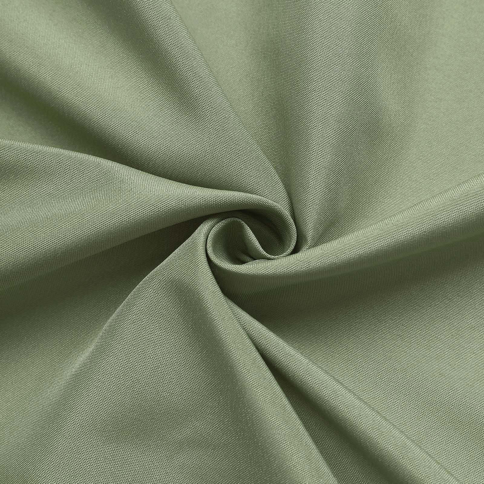 2 Pack 5ftx8ft Dusty Sage Green Polyester Backdrop Drape Curtains With Rod Pockets, Event Divider Panels 130GSM - Image 8