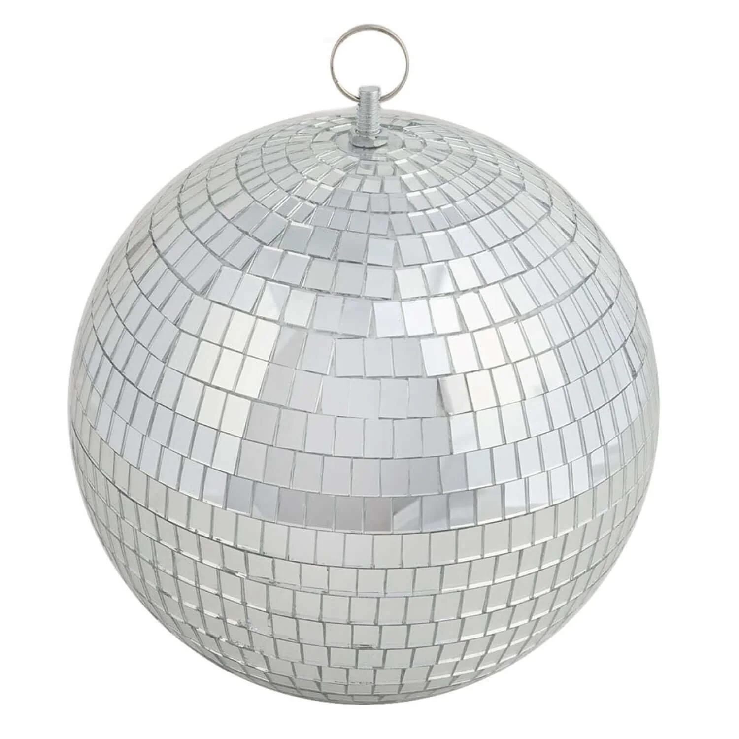 2 Pack Silver Foam Disco Mirror Ball With Hanging Swivel Ring, Holiday Party Decor 10" - Image 8