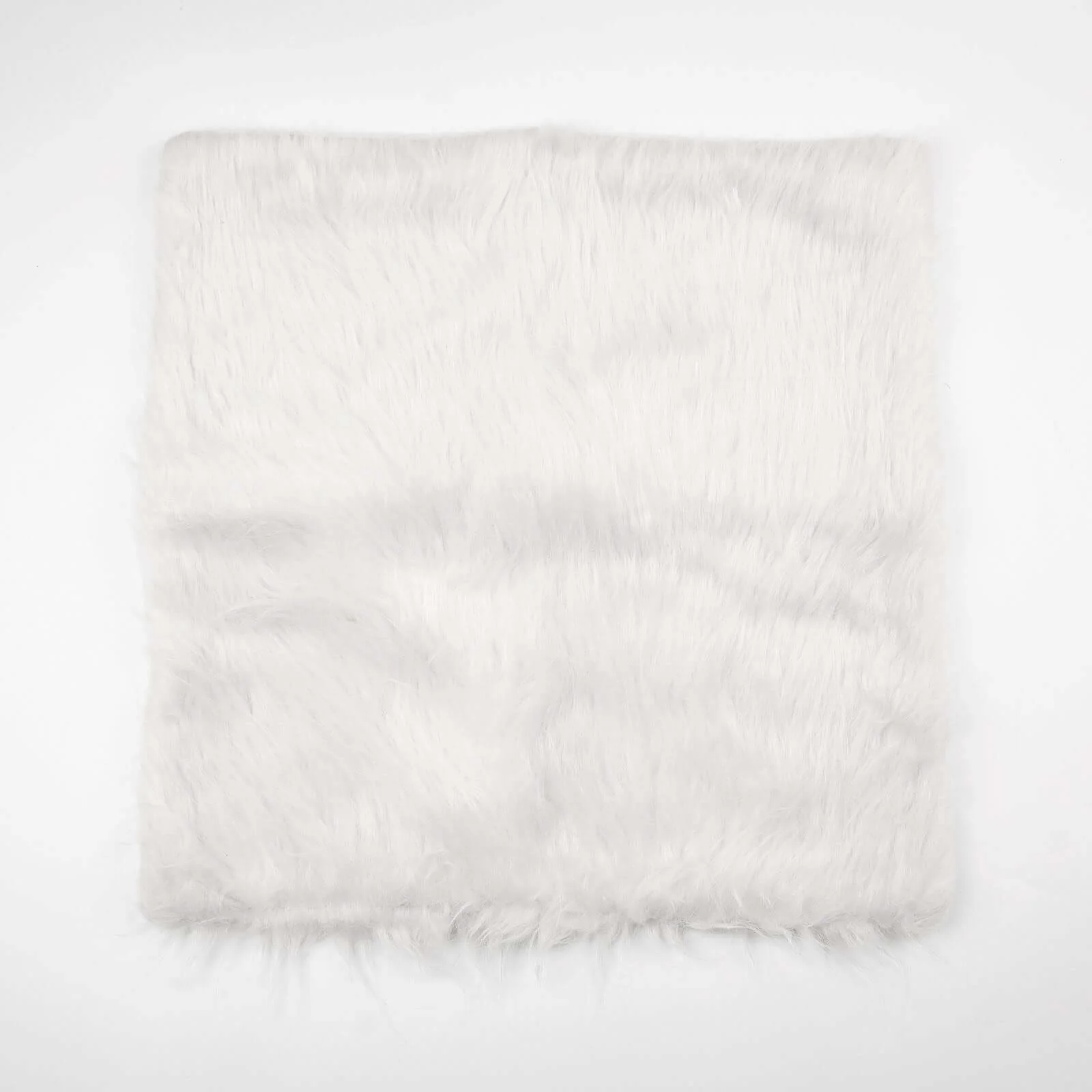 2 Pack White Faux Fur Sheepskin Throw Pillow Cases, Square Pillow Covers 18" - Image 7