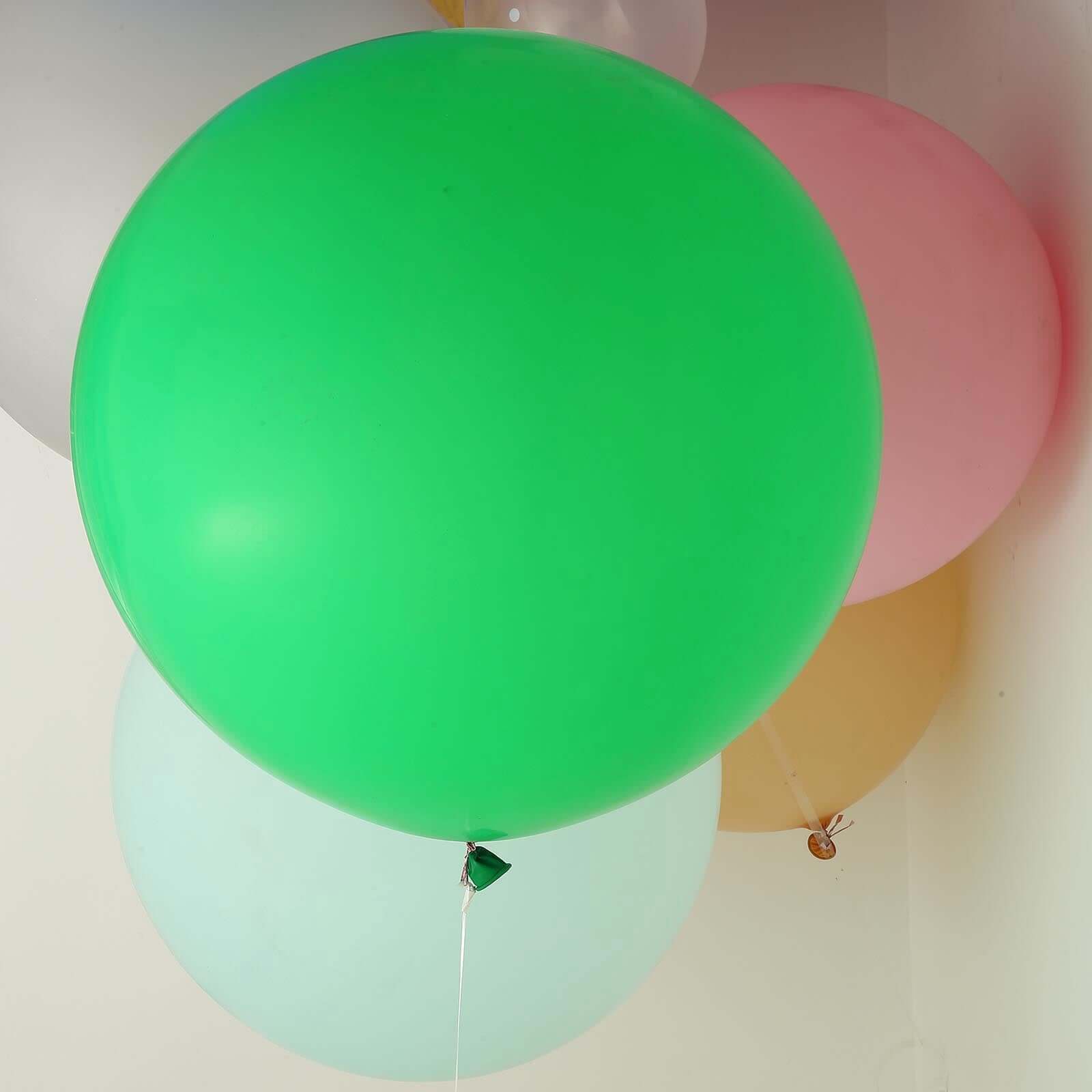 2 Pack Large Matte Green Helium or Air Premium Latex Balloons 32" - Image 13