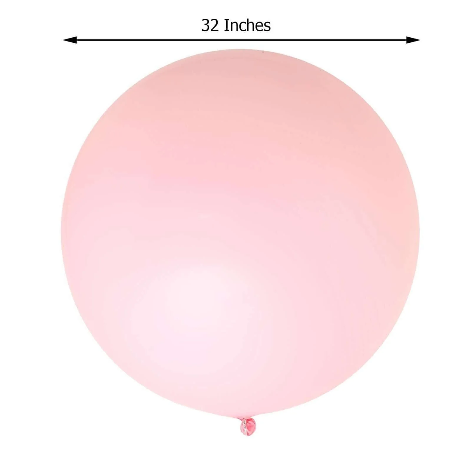2 Pack Large Matte Pastel Blush Helium or Air Latex Balloons 32" - Image 3