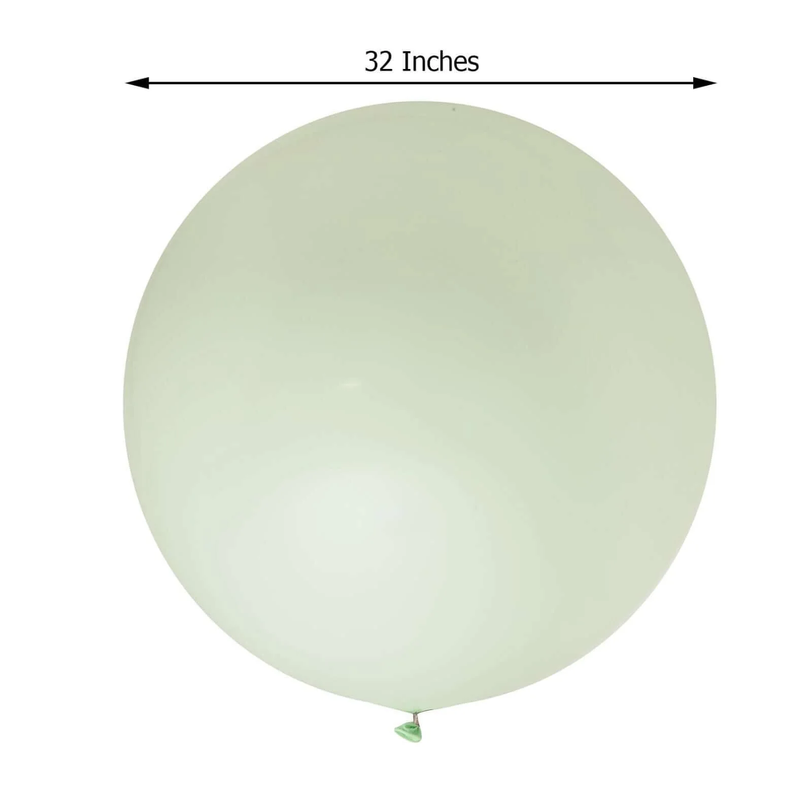 2 Pack Large Matte Pastel Mint Helium/Air Premium Latex Balloons 32" - Image 3