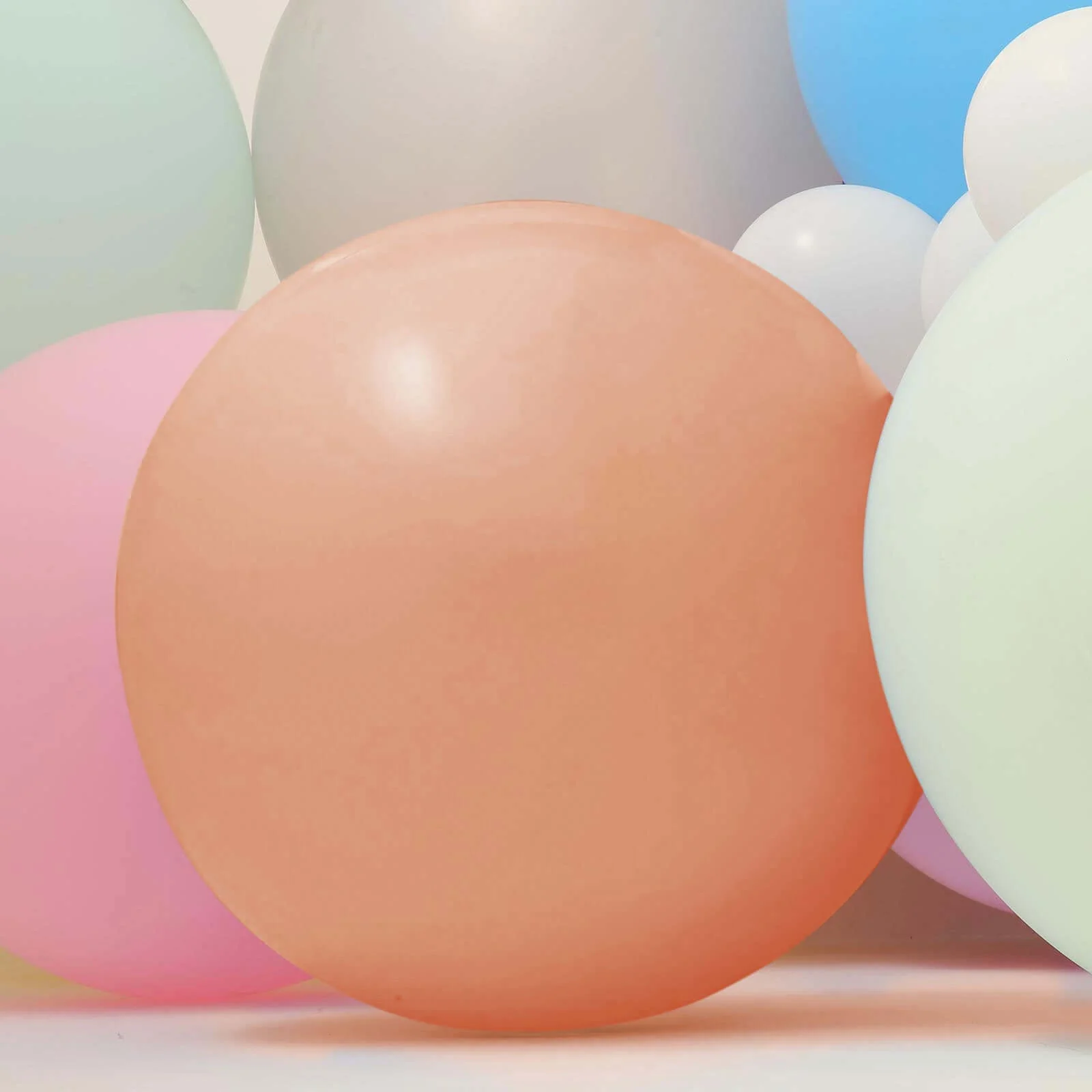 2 Pack Large Matte Pastel Natural Helium or Air Latex Balloons 32"