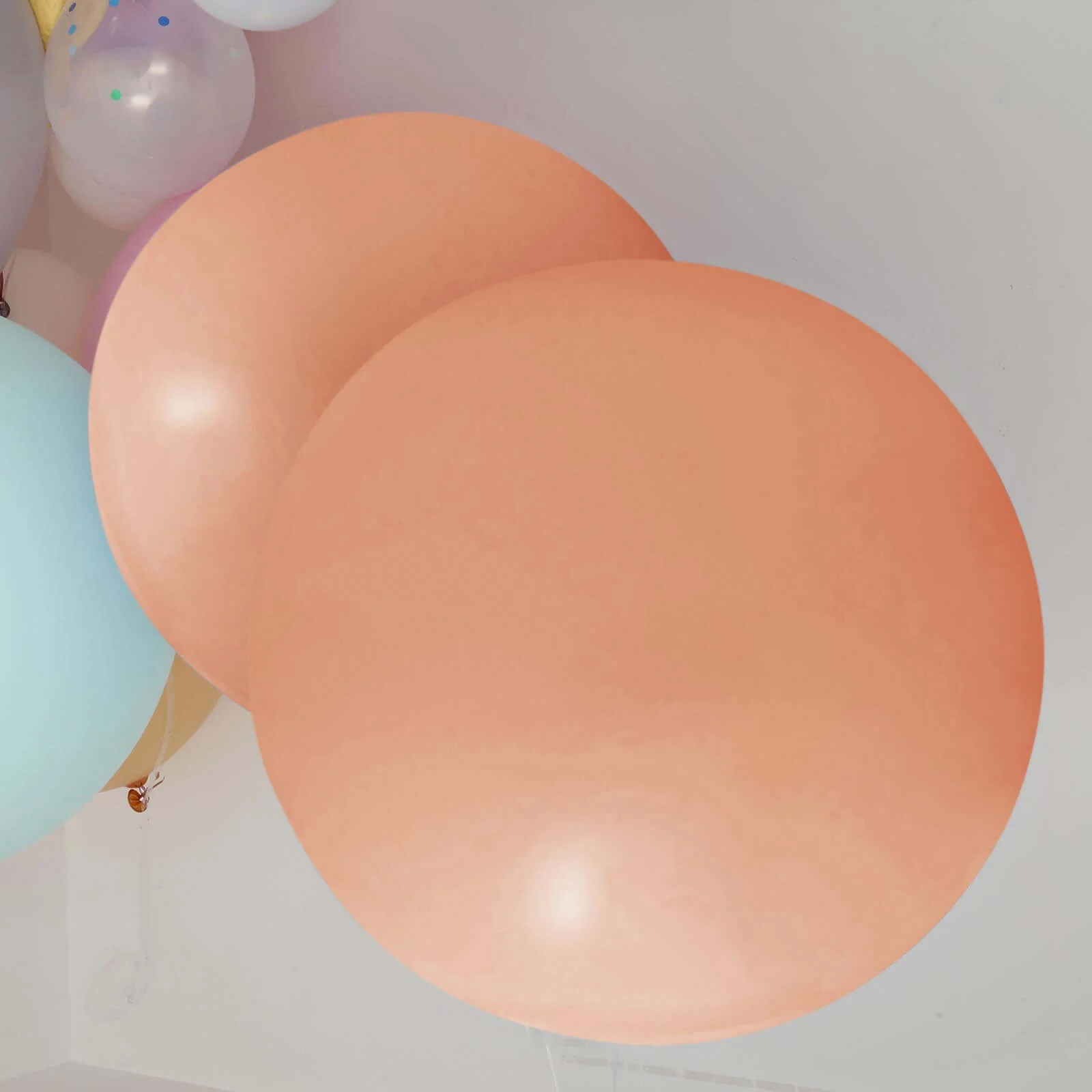 2 Pack Large Matte Pastel Natural Helium or Air Latex Balloons 32" - Image 2
