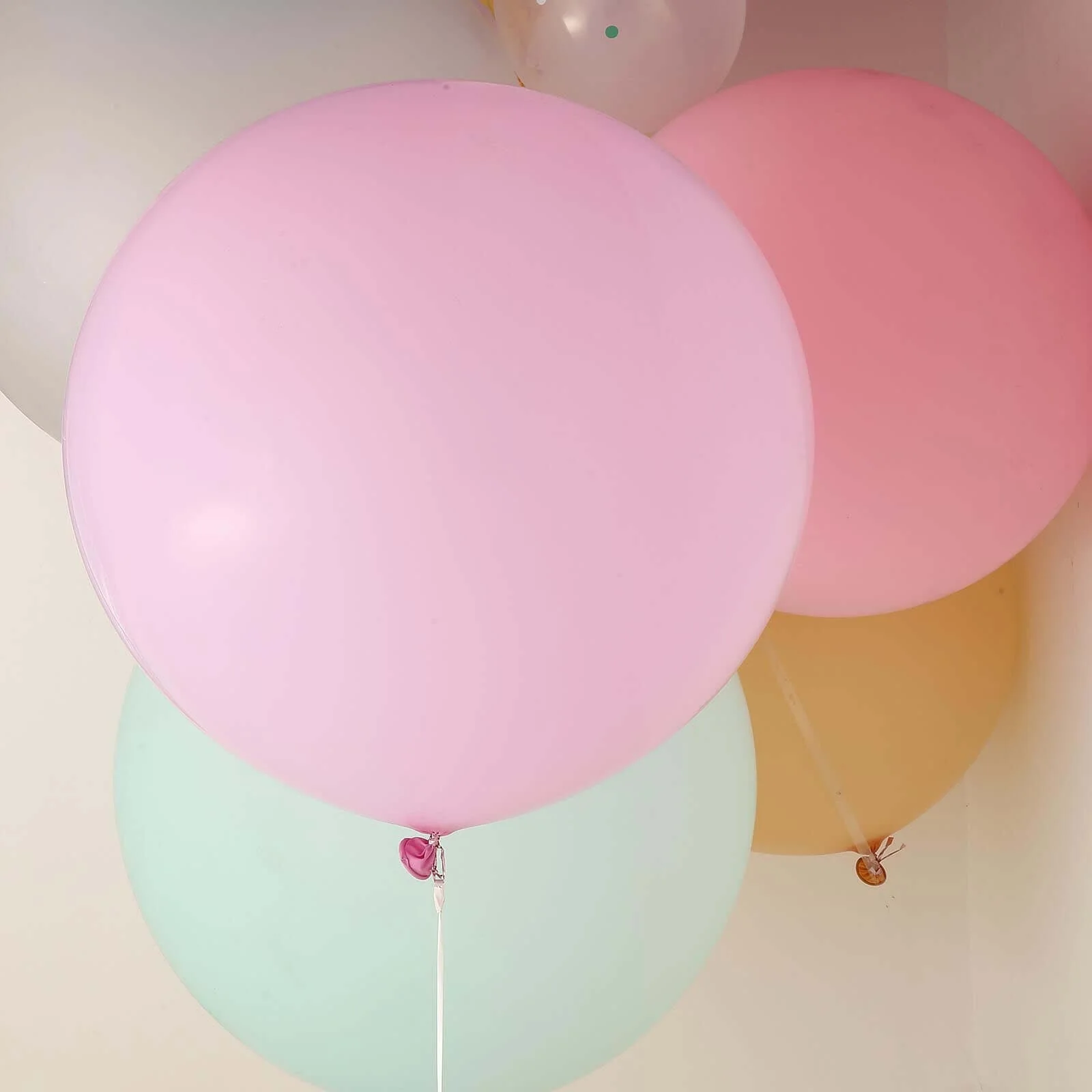 2 Pack Large Matte Pastel Pink Helium/Air Premium Latex Balloons 32" - Image 10