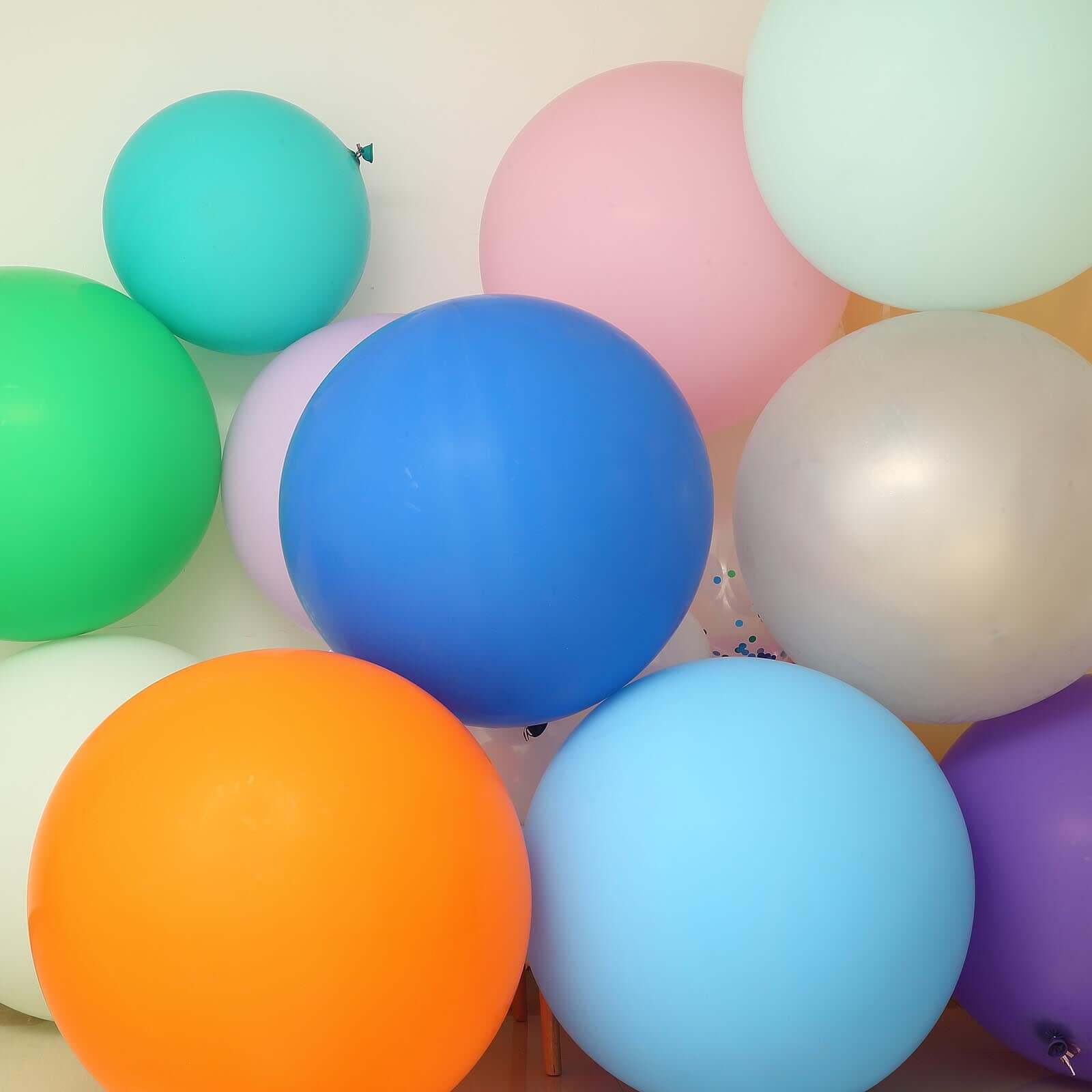 2 Pack Large Matte Pastel Pink Helium/Air Premium Latex Balloons 32" - Image 7