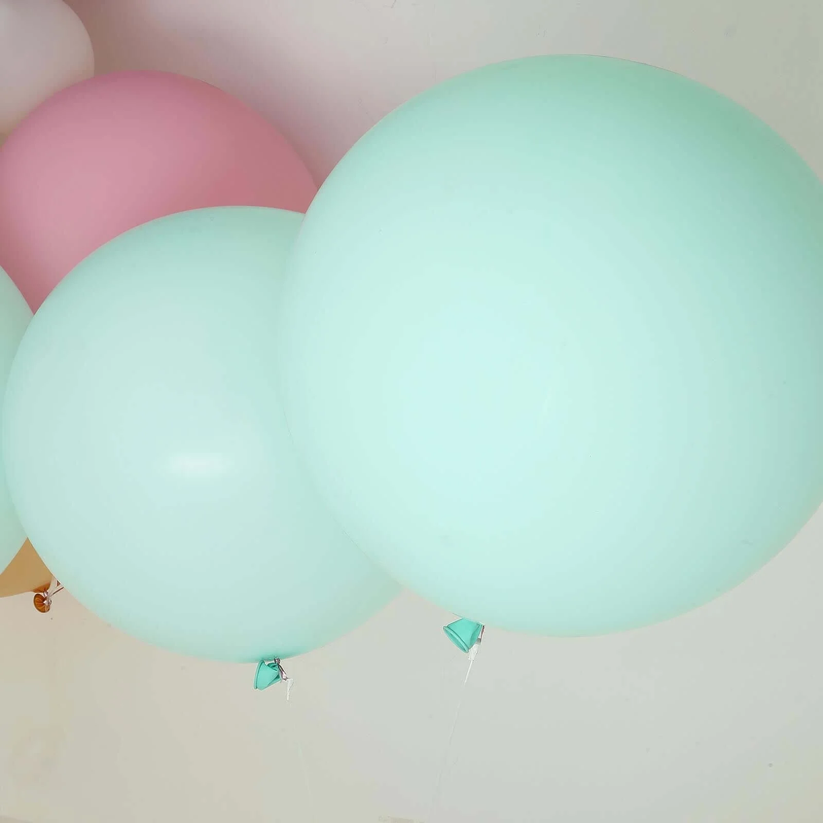 2 Pack Large Matte Pastel Seafoam Helium or Air Latex Balloons 32" - Image 14