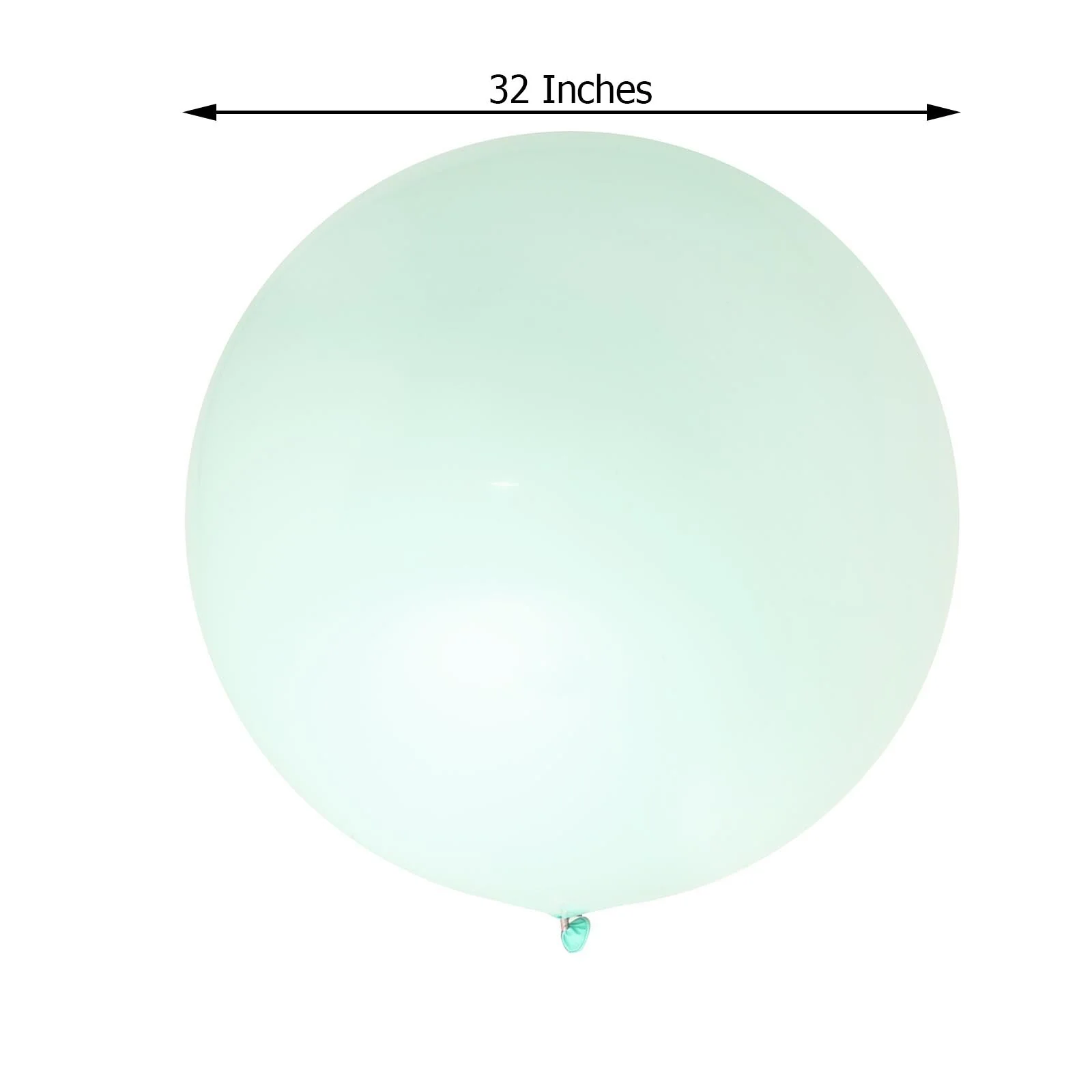 2 Pack Large Matte Pastel Seafoam Helium or Air Latex Balloons 32" - Image 3