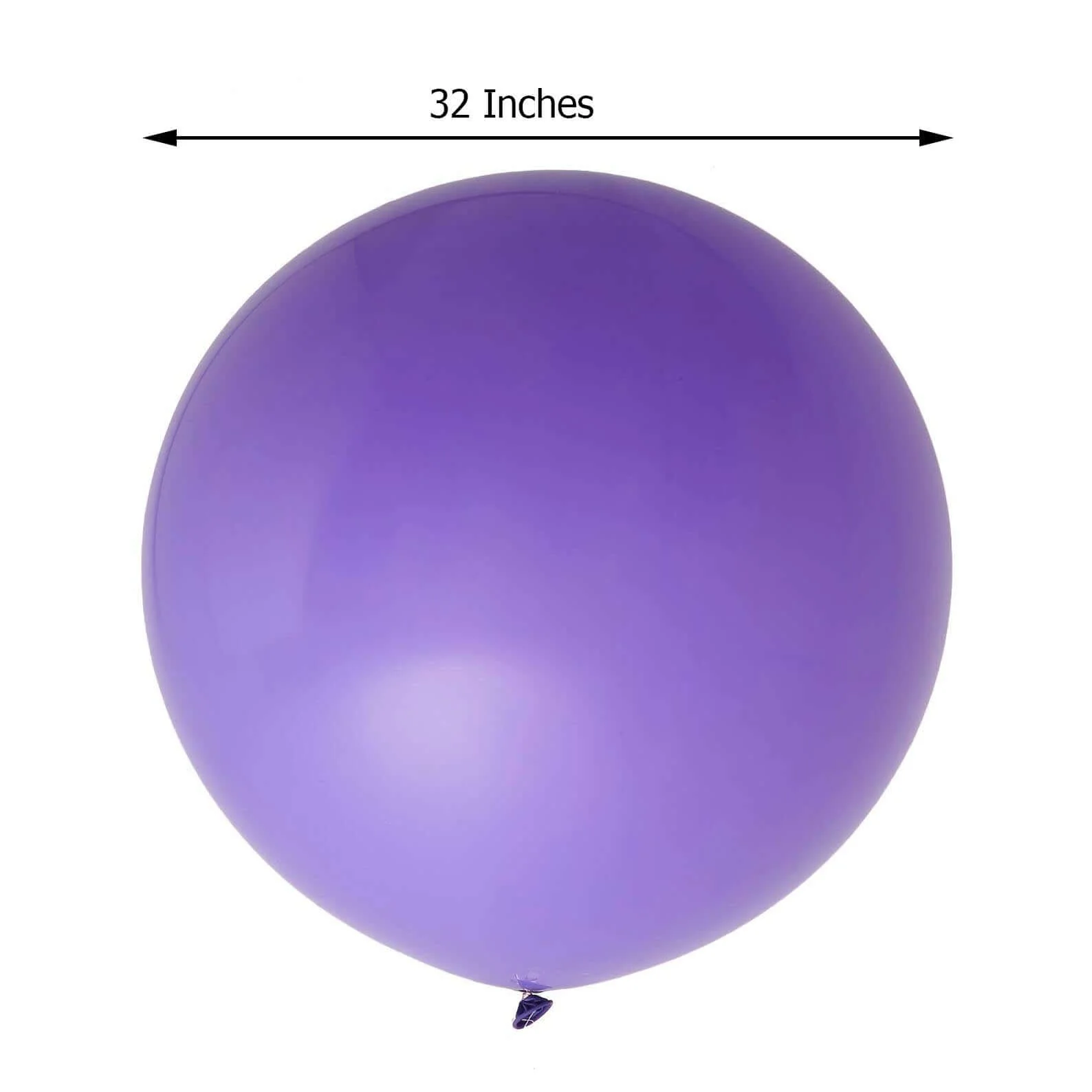 2 Pack Large Matte Purple Helium or Air Premium Latex Balloons 32" - Image 3