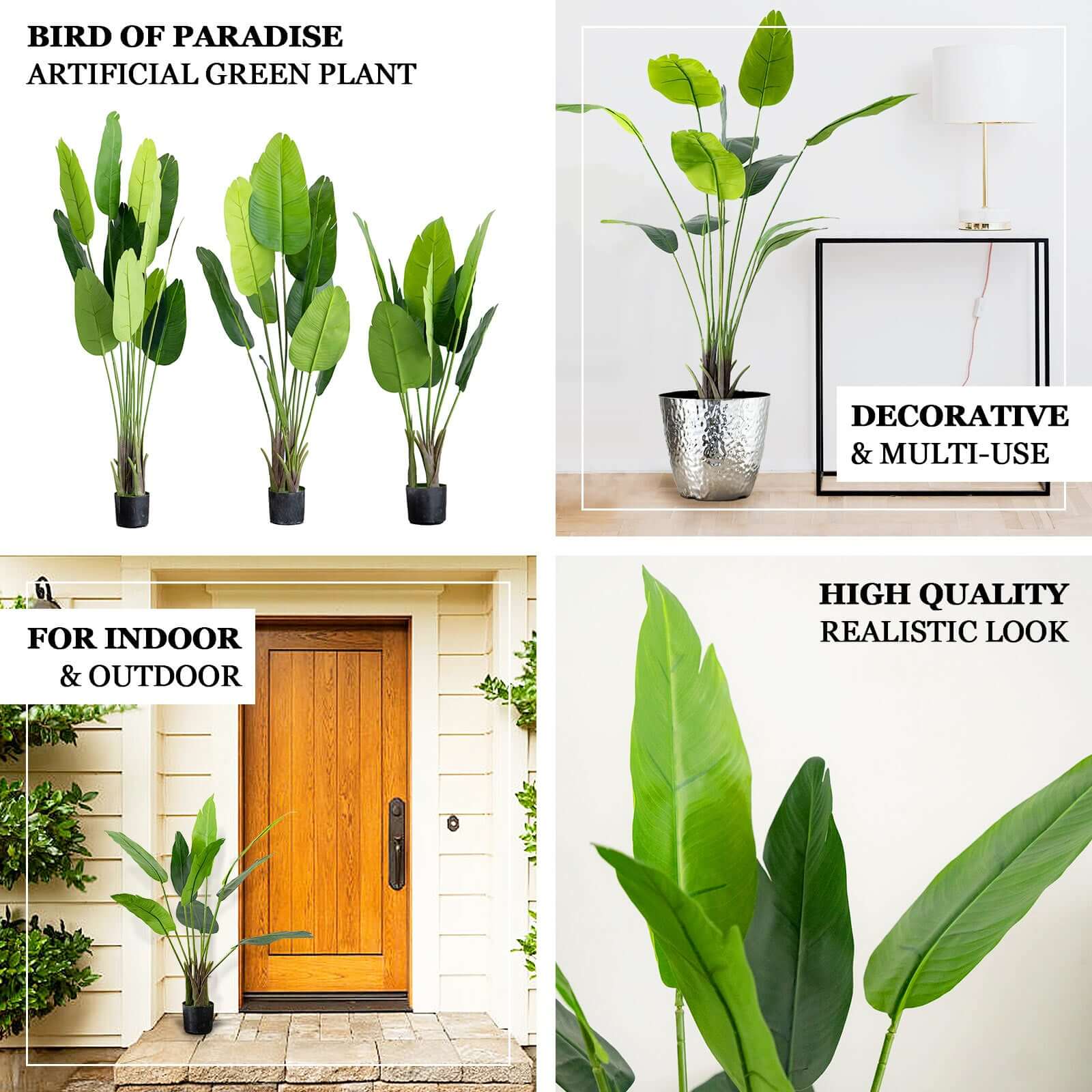 2 Pack Faux Potted Bird of Paradise Plant 3ft - Image 4