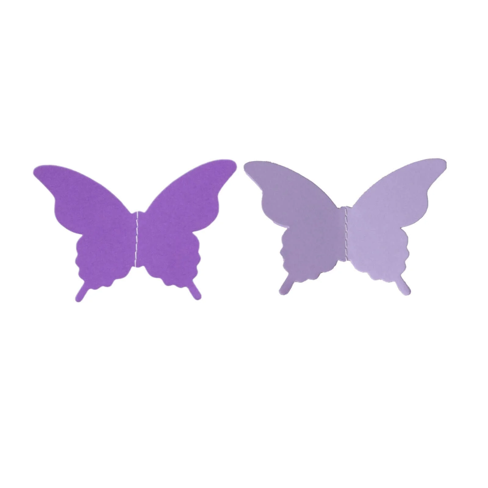 2 Pack Purple 3D Paper Butterfly String Banners, Hanging Garland Party Streamers 9ft - Image 7