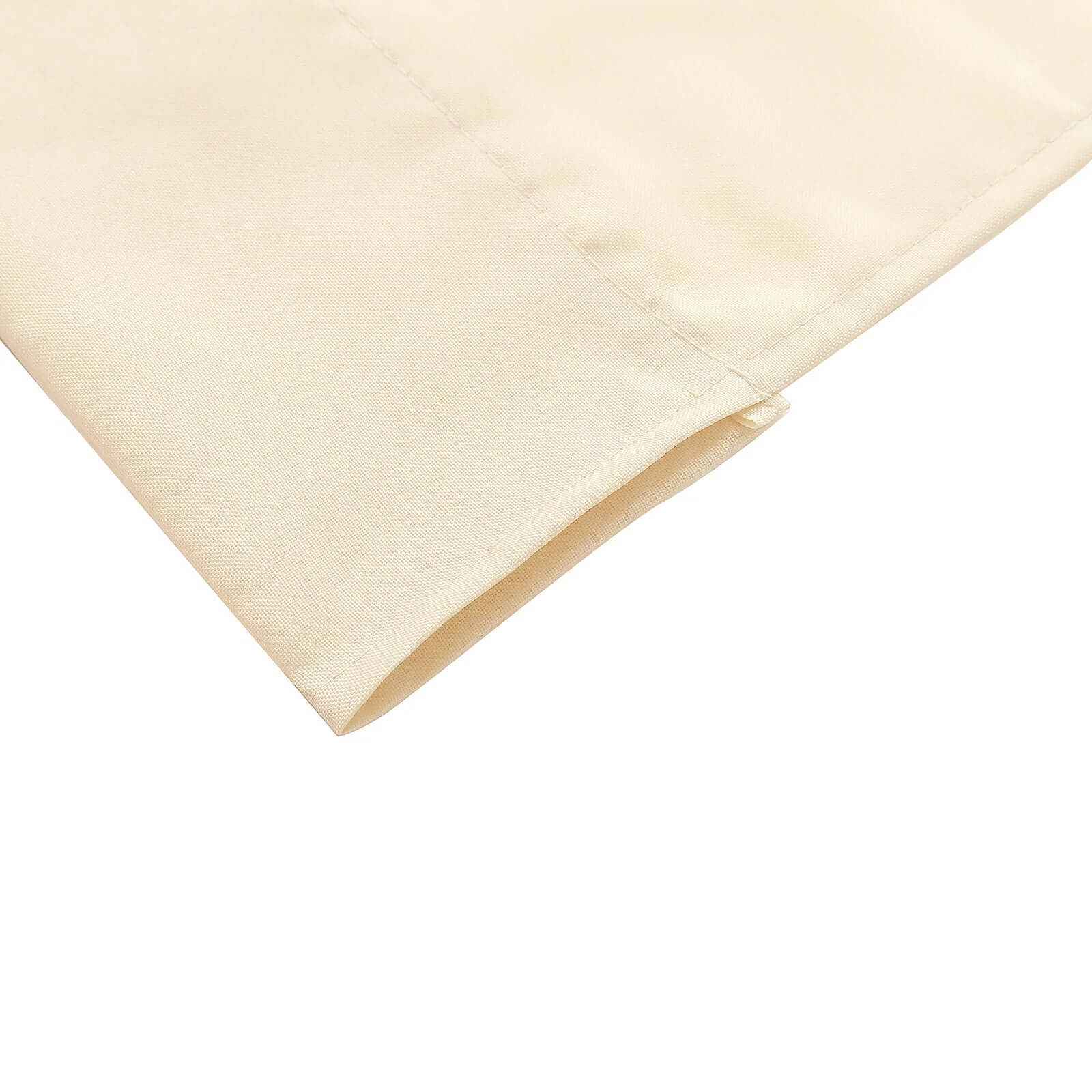 2 Pack 5ftx8ft Beige Polyester Backdrop Drape Curtains With Rod Pockets, Event Divider Panels 130GSM - Image 3