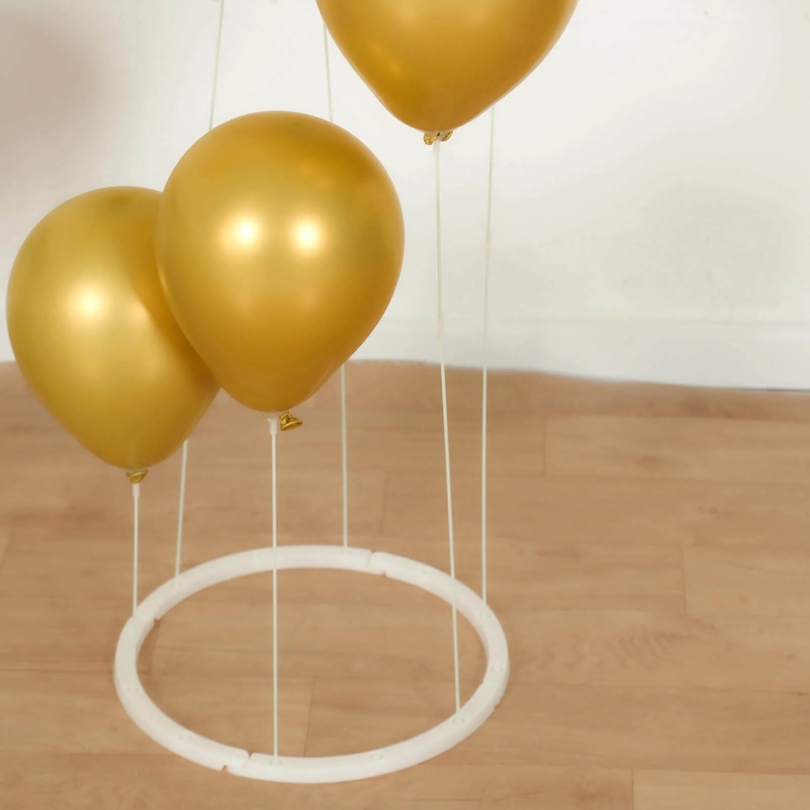 2-Pack Floating Balloon Floor Stand Kit - 3ft Tall, White Spiral Balloon Holder with Round Base for Party Decorations - Image 8