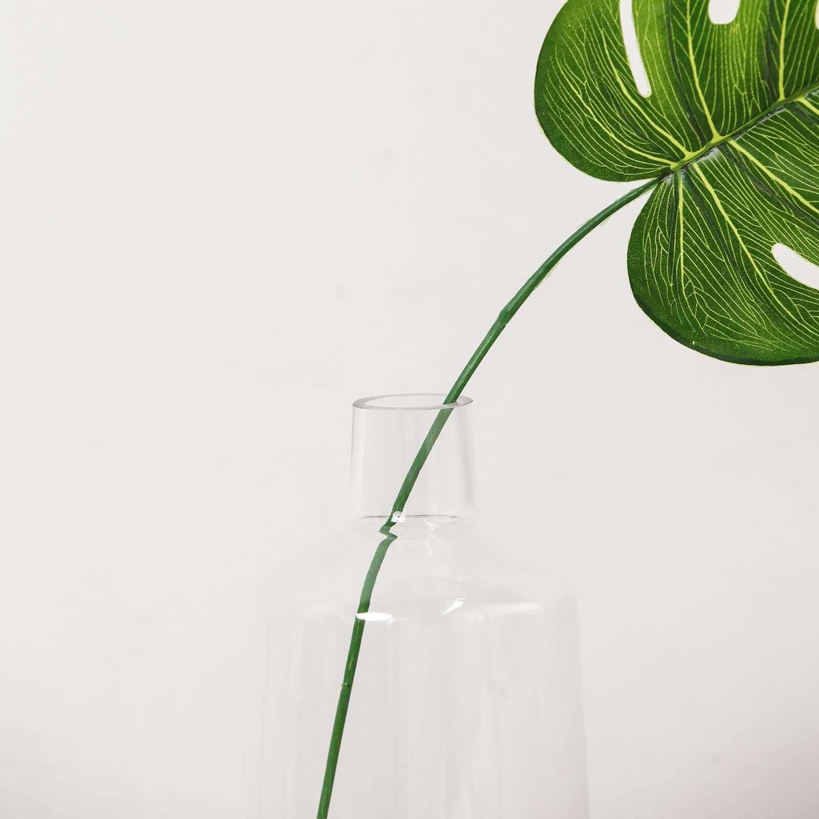 2-Pack Glass Bud Vases Tapered Neck 12" Clear - Decorative Floral Wedding Centerpieces - Image 9