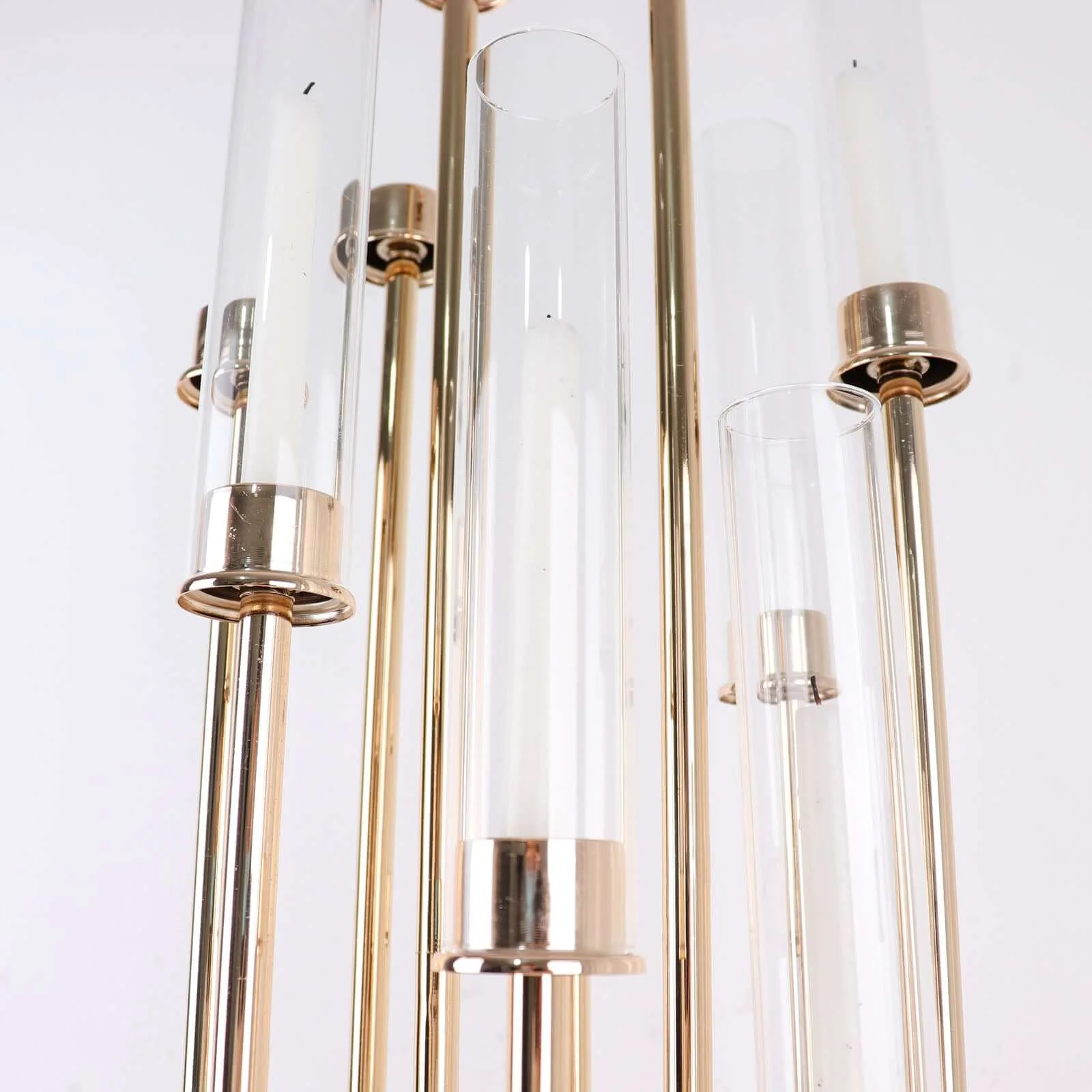 2-Pack Glass Candelabra Shades Open End Hurricane Design 10" Clear - Stylish Table Centerpiece for Weddings & Events - Image 7