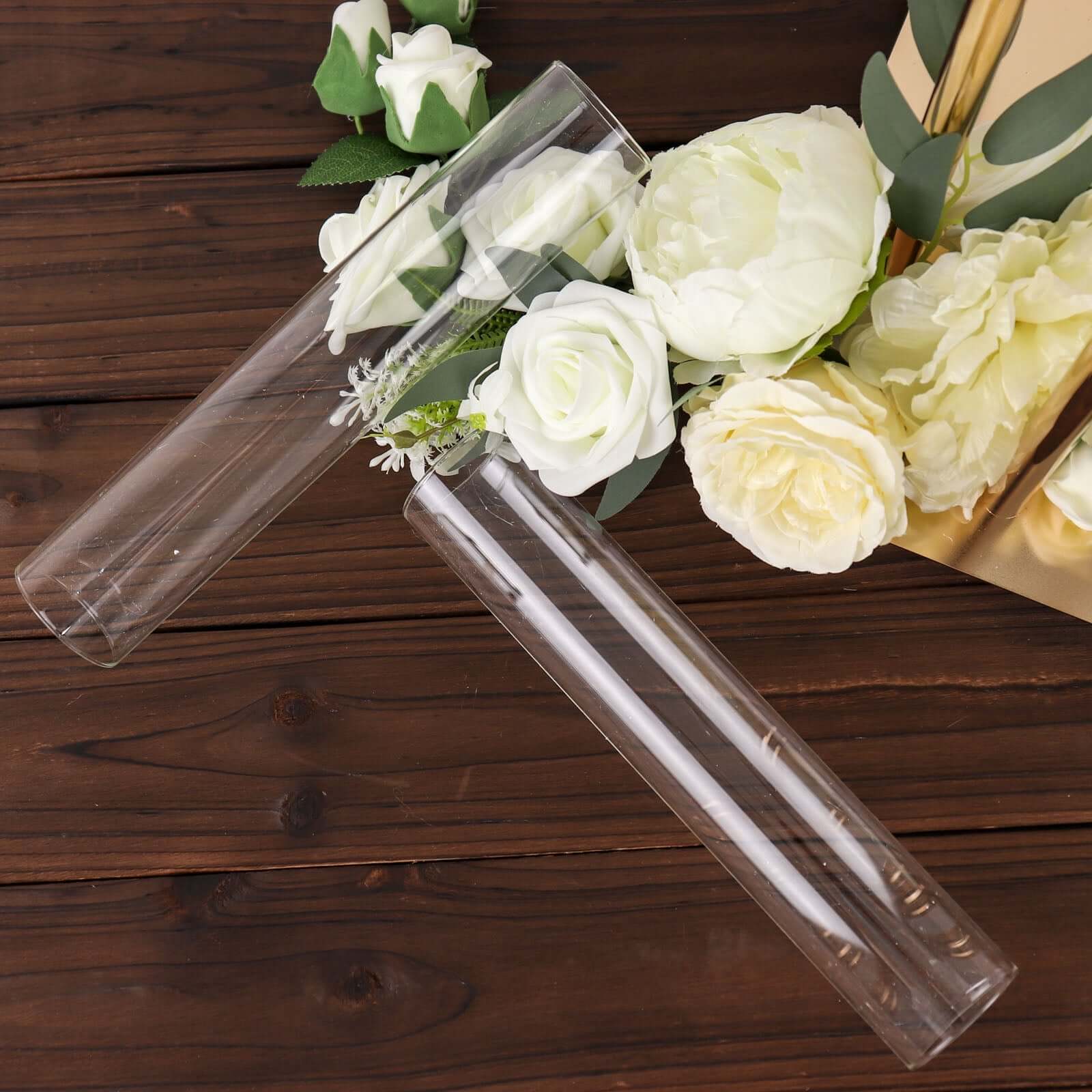 2-Pack Glass Candelabra Shades Open End Hurricane Design 10" Clear - Stylish Table Centerpiece for Weddings & Events - Image 8