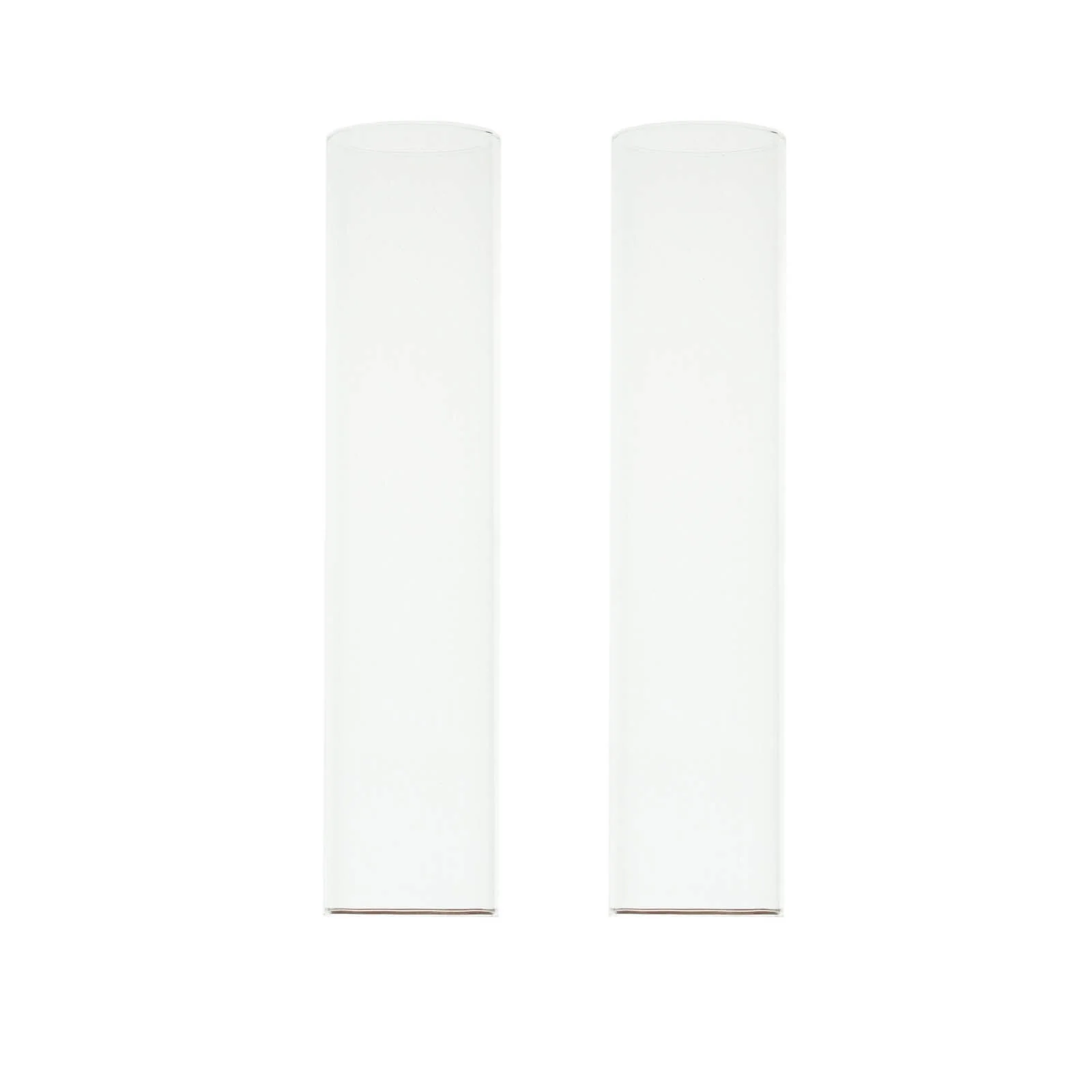 2-Pack Glass Candelabra Shades Open End Hurricane Design 14" Clear - Stylish Table Centerpiece for Weddings & Gatherings - Image 7