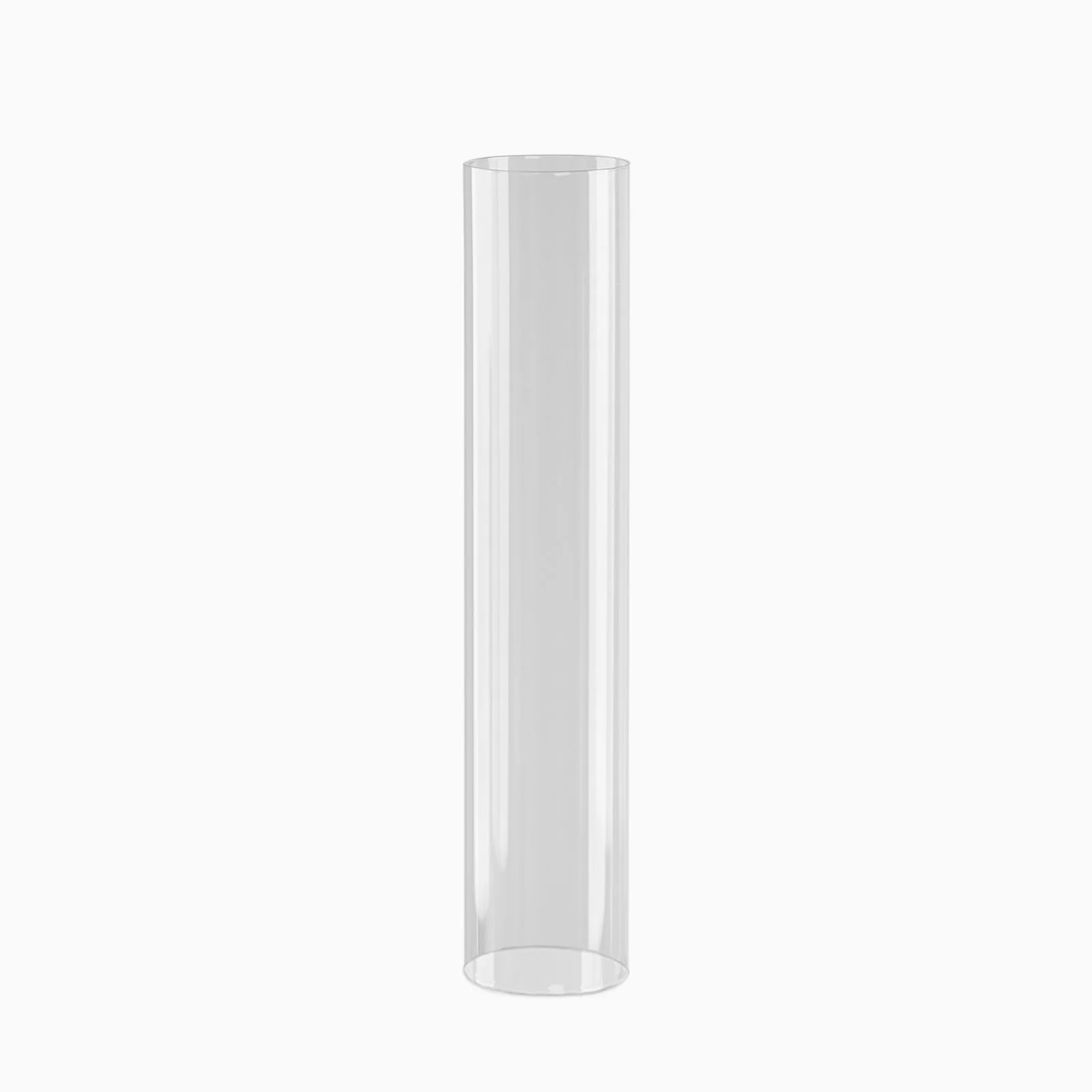 2-Pack Glass Pillar Hurricane Candle Shades 14" - Clear Chimney Tube with 2.25" Wide Open Ends - Image 7