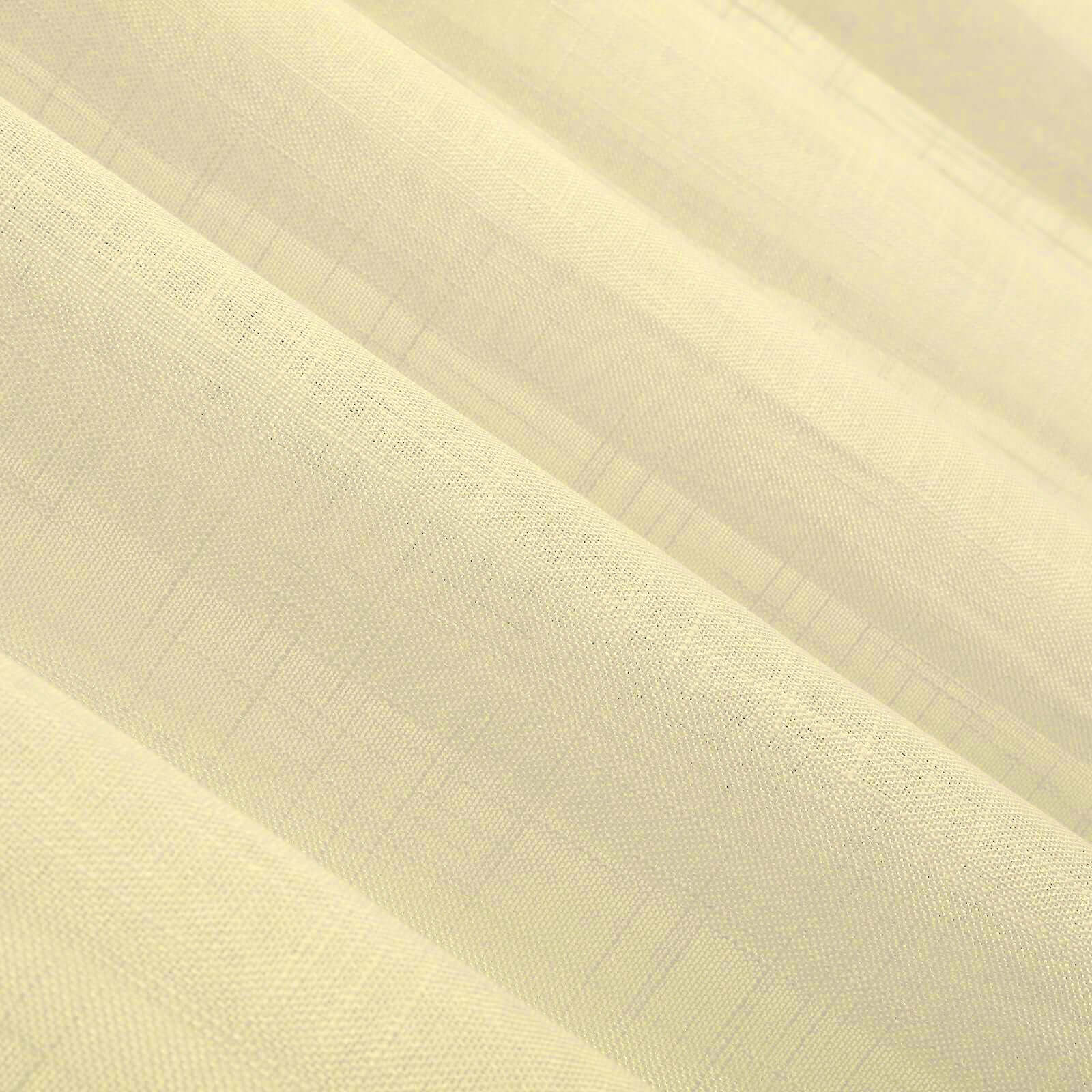 2 Pack Handmade Ivory Faux Linen Curtains Curtain Panels With Chrome Grommets 52"x96" - Image 11